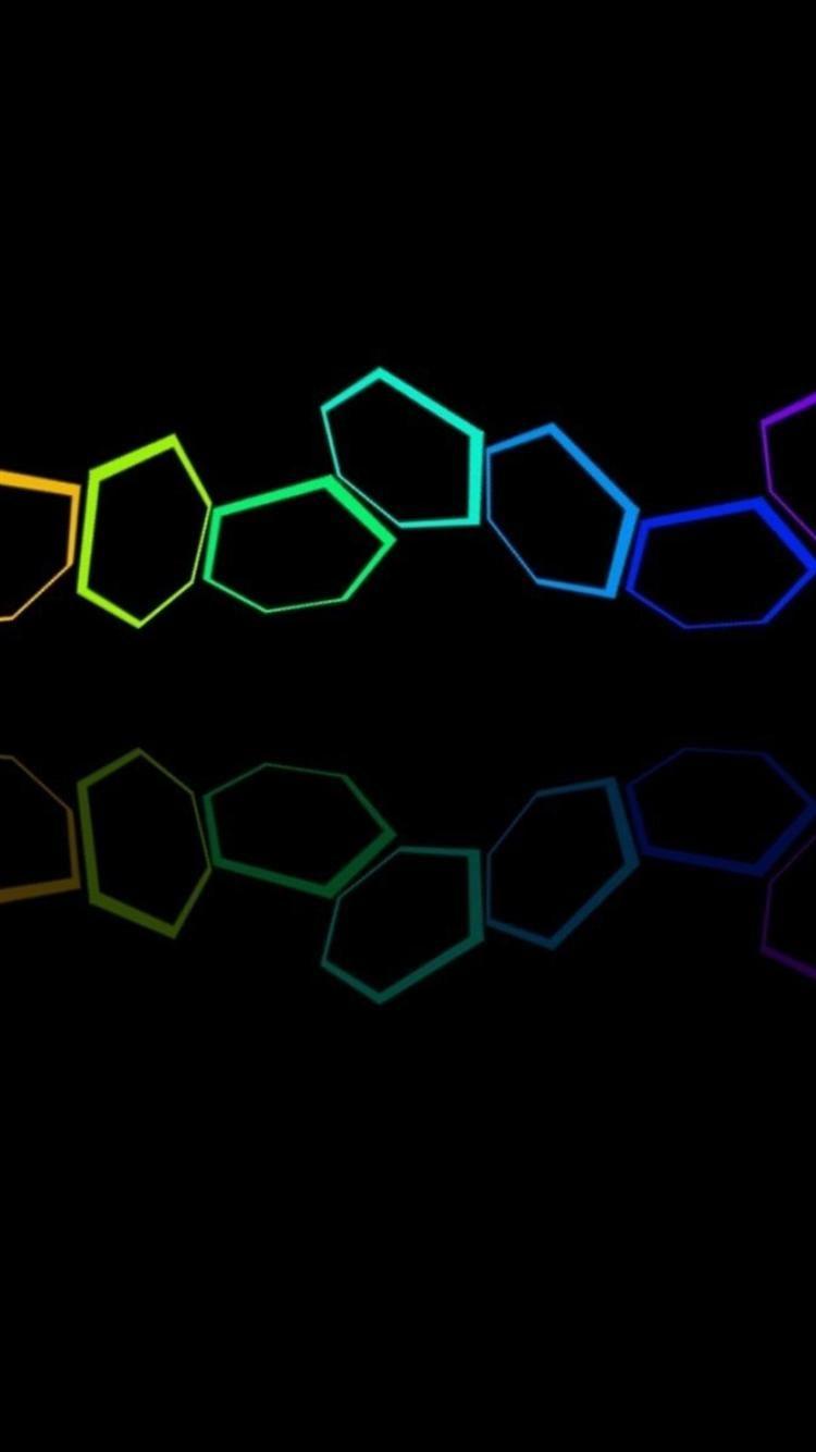750x1334 Hexagons Colorful Bright iPhone 6 Wallpaper Monitor