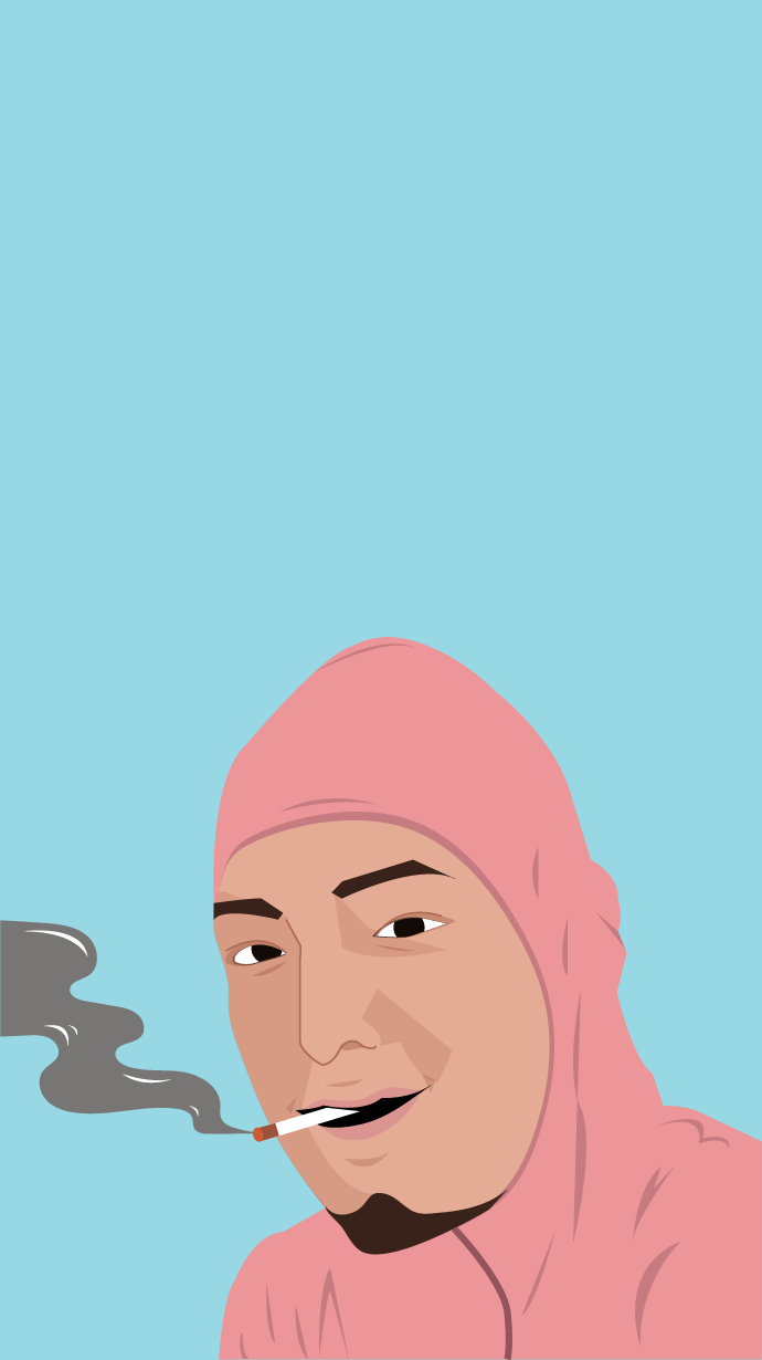 690x1230 Pink Guy Wallpaper iPhone, Download Wallpaper