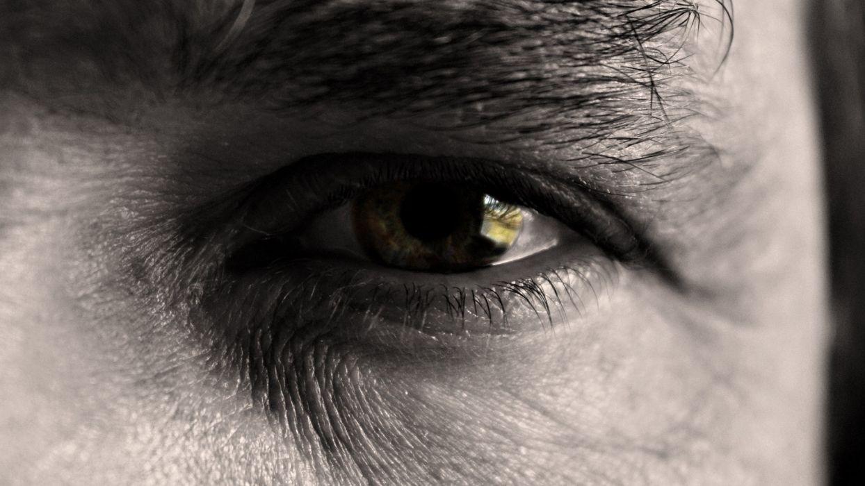 1244x700 Dark selective eyes people men black white mood wallpaper