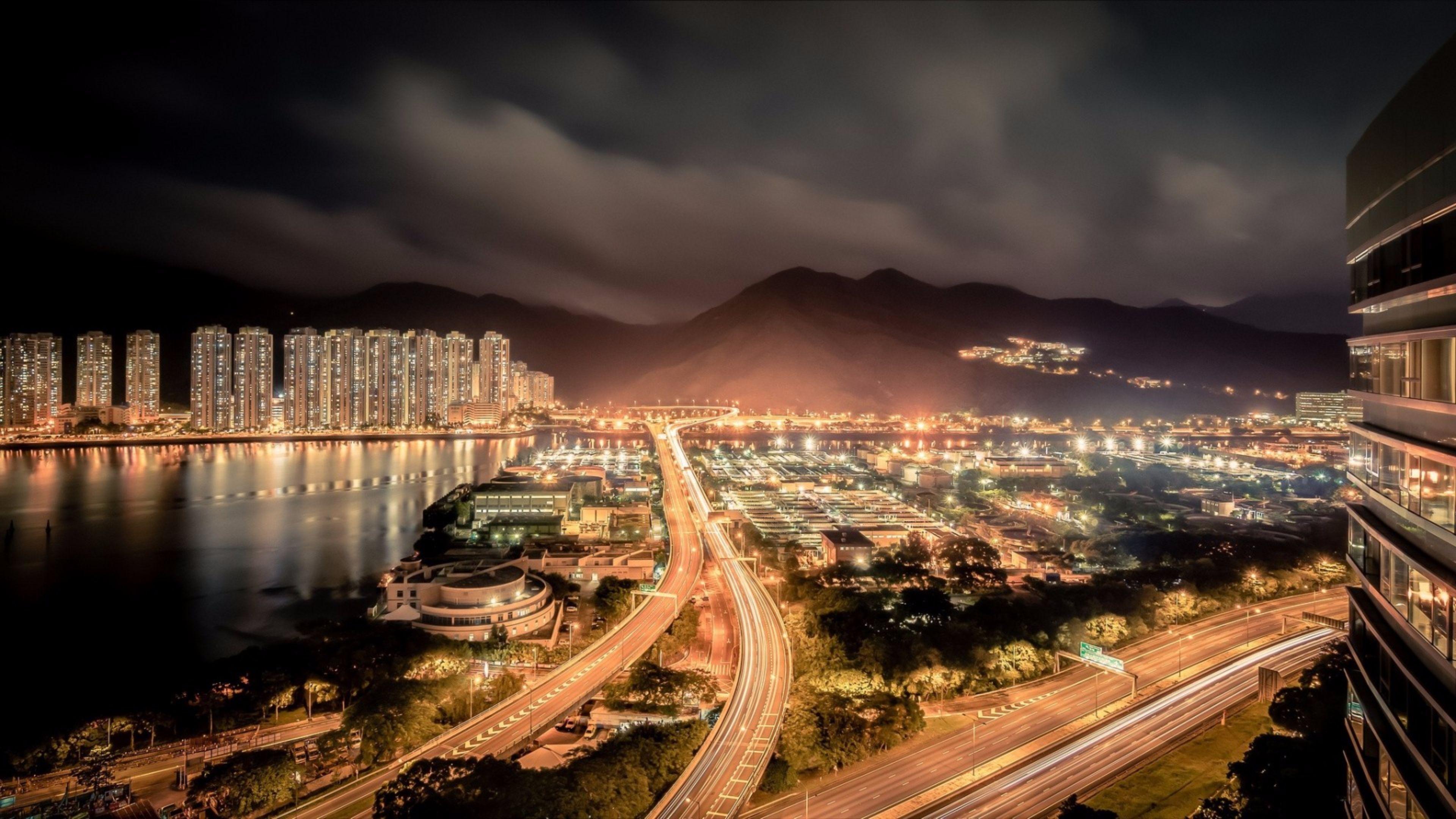 3840x2160 Hình nền 4K Hồng Kông, Trung Quốc thịnh hành.  Hình nền 4K miễn phí