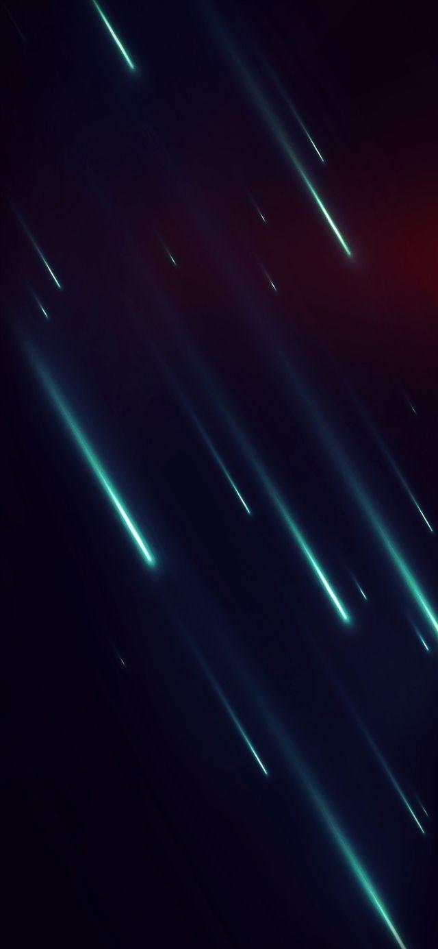 640x1385 Meteor graphic blue flare dark digital art pattern iPhone X