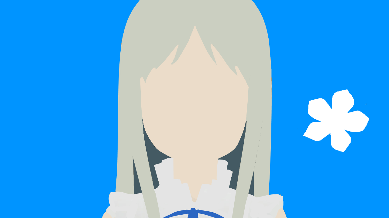 1280x720 I was bored, So I Made a Minimalist Menma Wallpaper