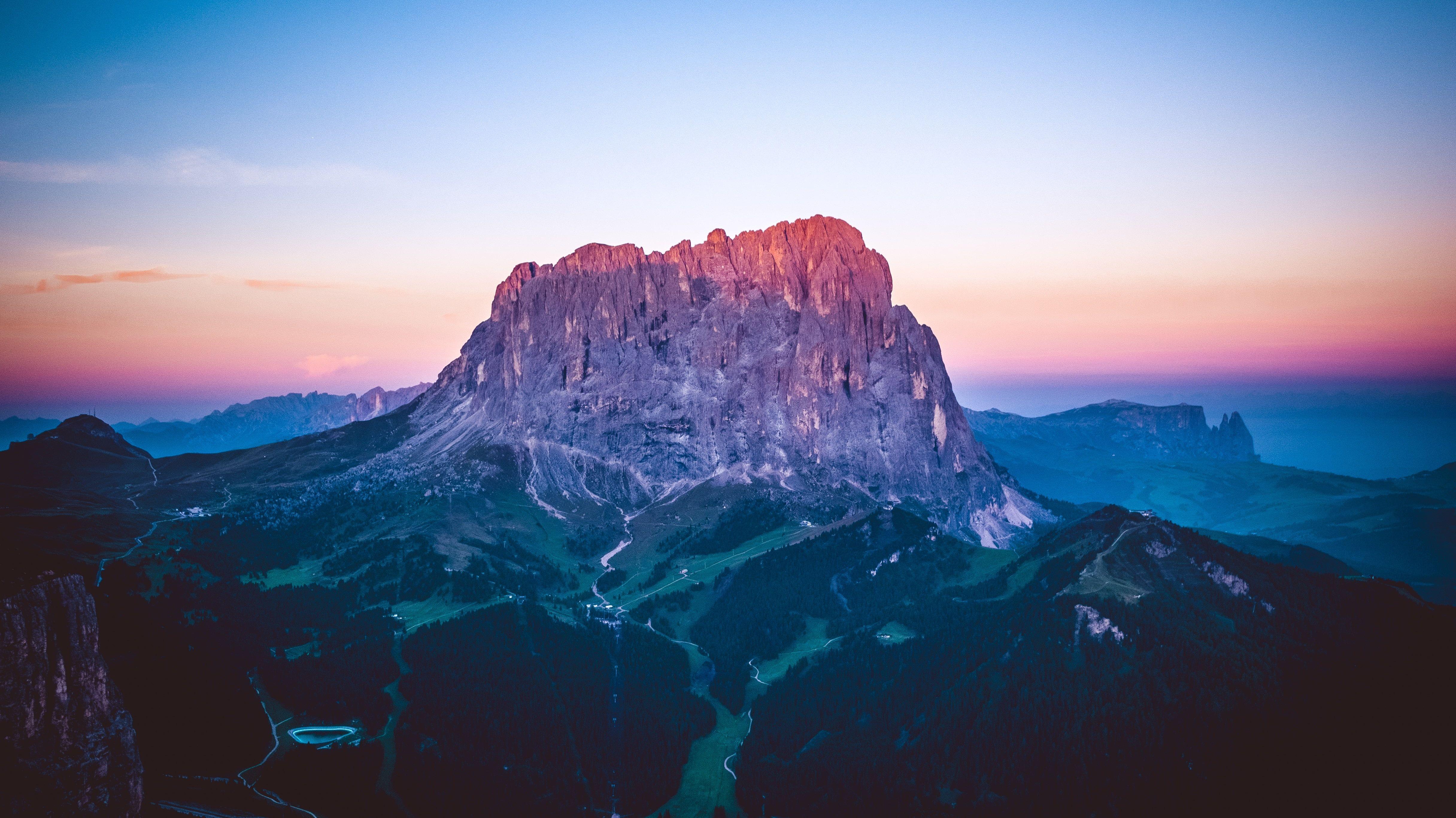 4864x2733 Uluru Mountain, Mountain peak, Rocks, South Tyrol HD wallpaper