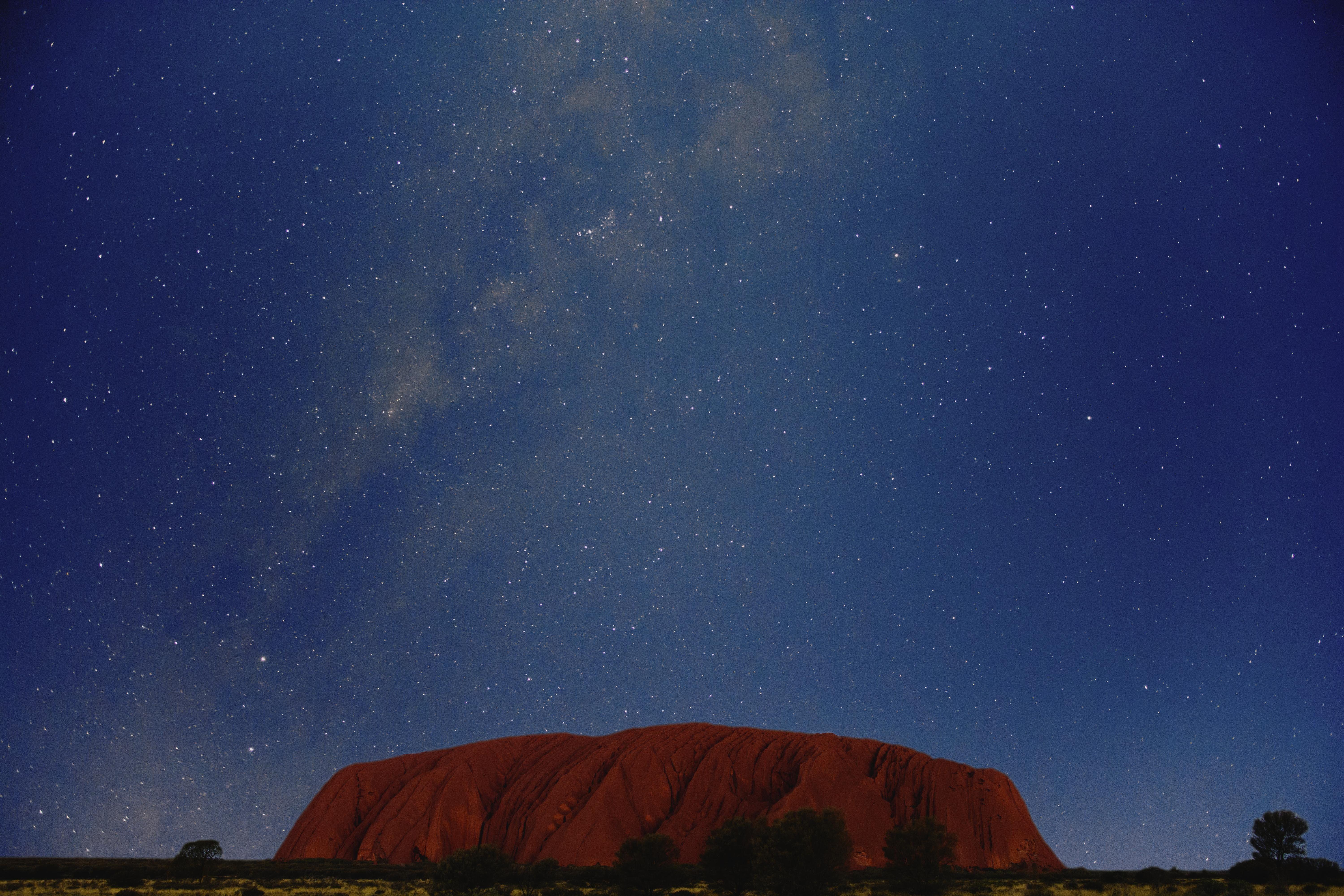 6000x4000 A One Minute Story Under The Milky Way Of Uluru 4K Wallpaper