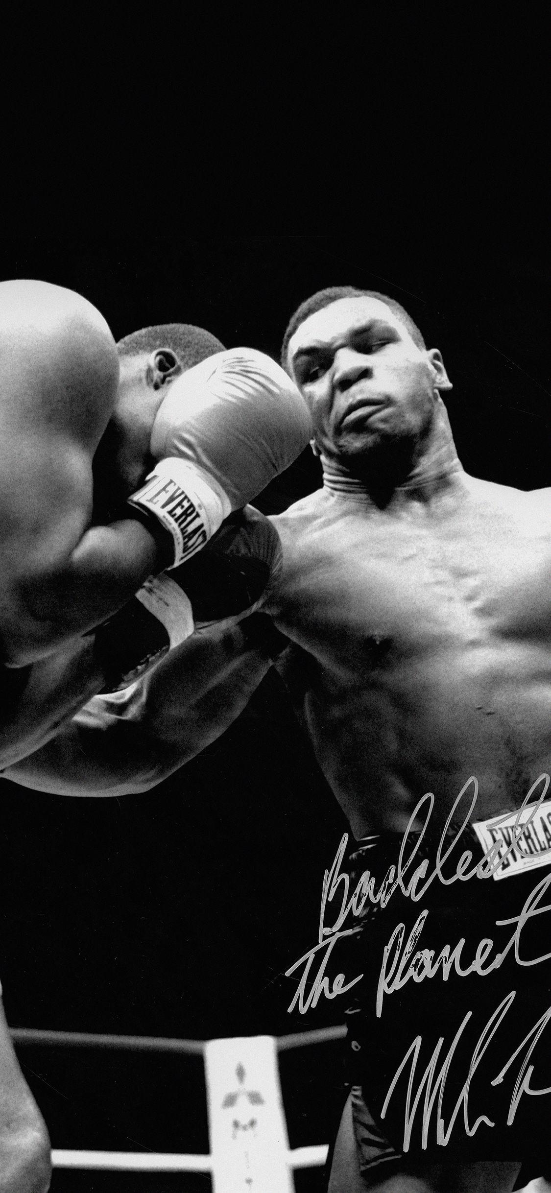 1125x2436 Tyson Punch Ring Boxing Sports Dark