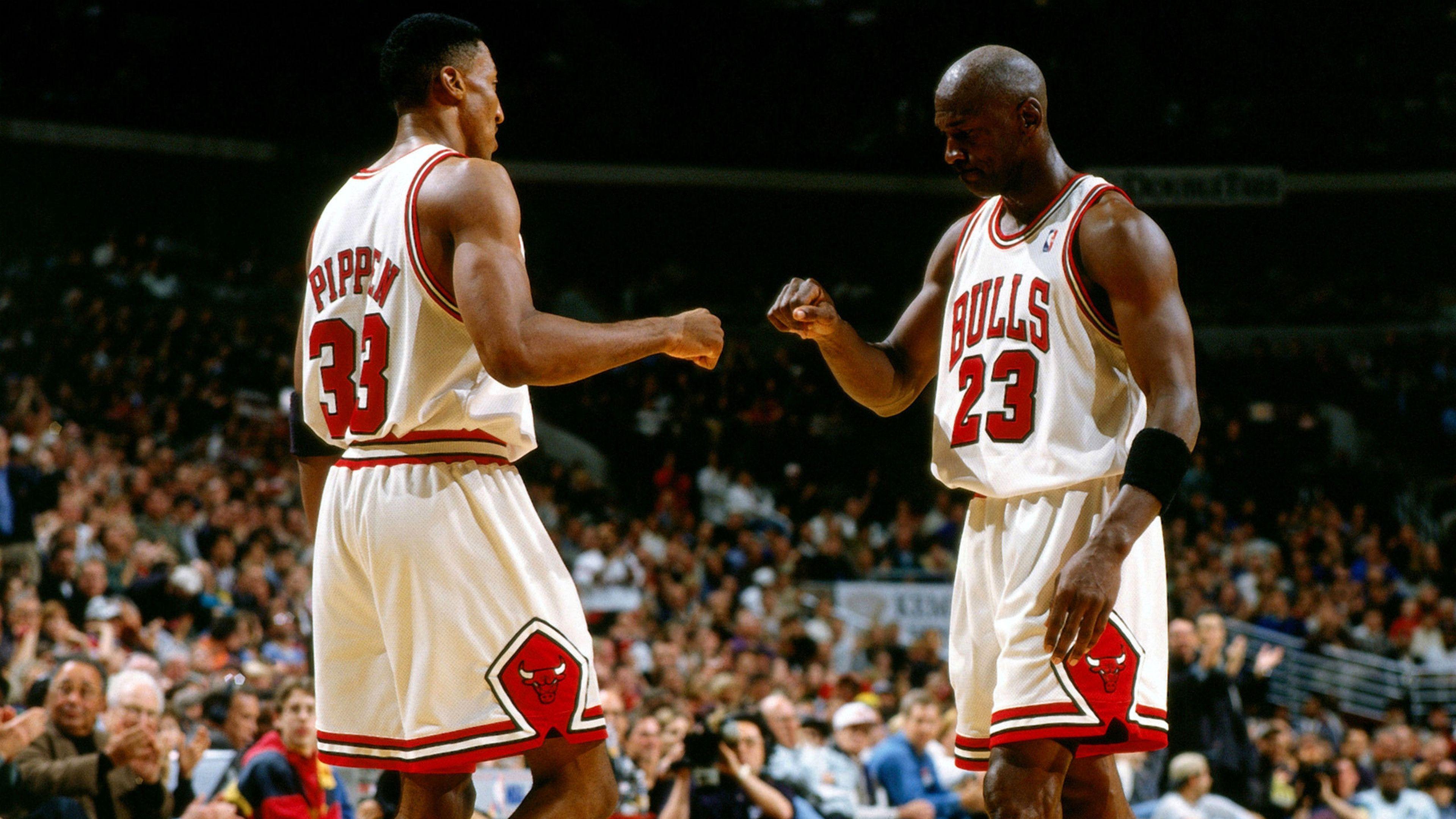 3840x2160 Scottie Pippen Michael Jordan wallpaper