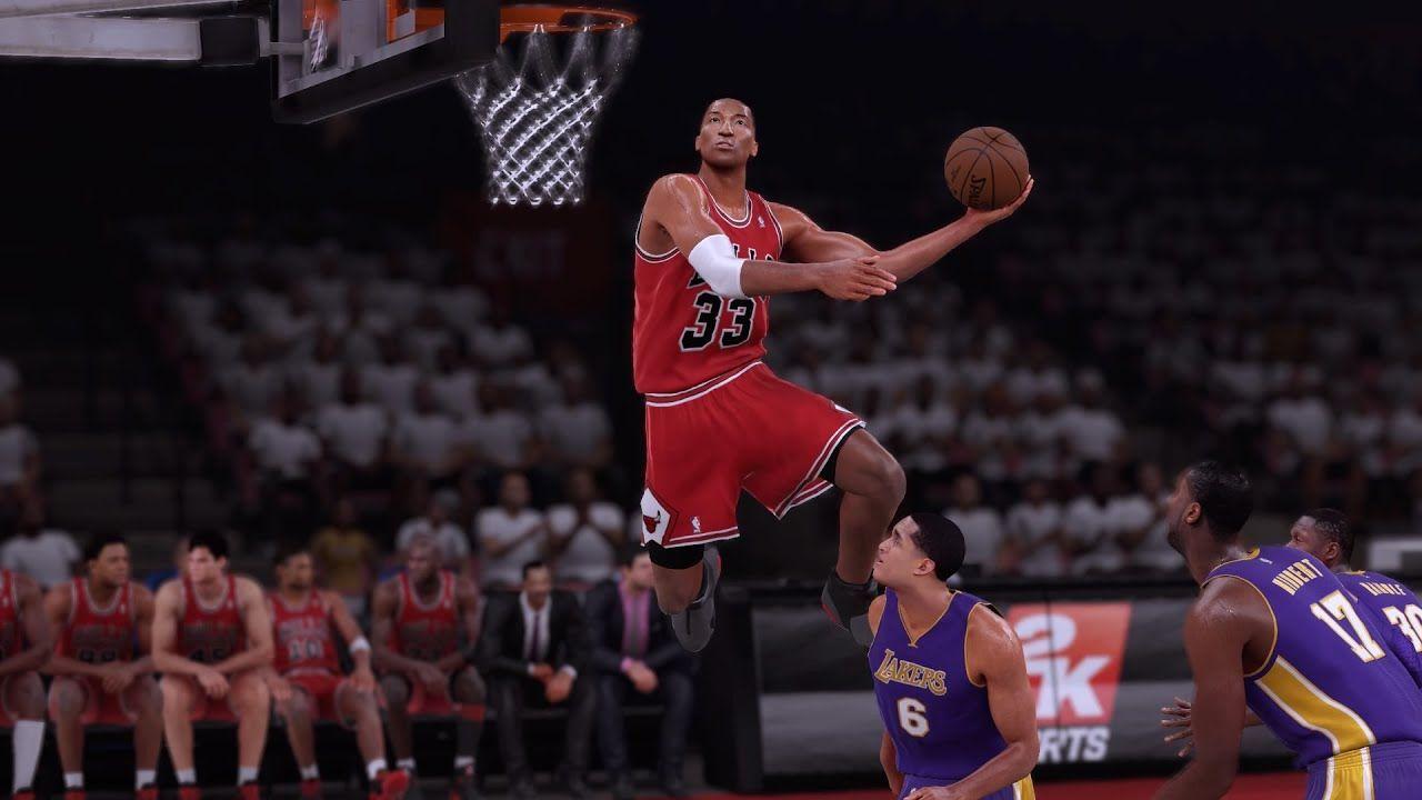 1280x720 Nba 2k16 Scottie Pippen Alley Oop Windmill Dunk