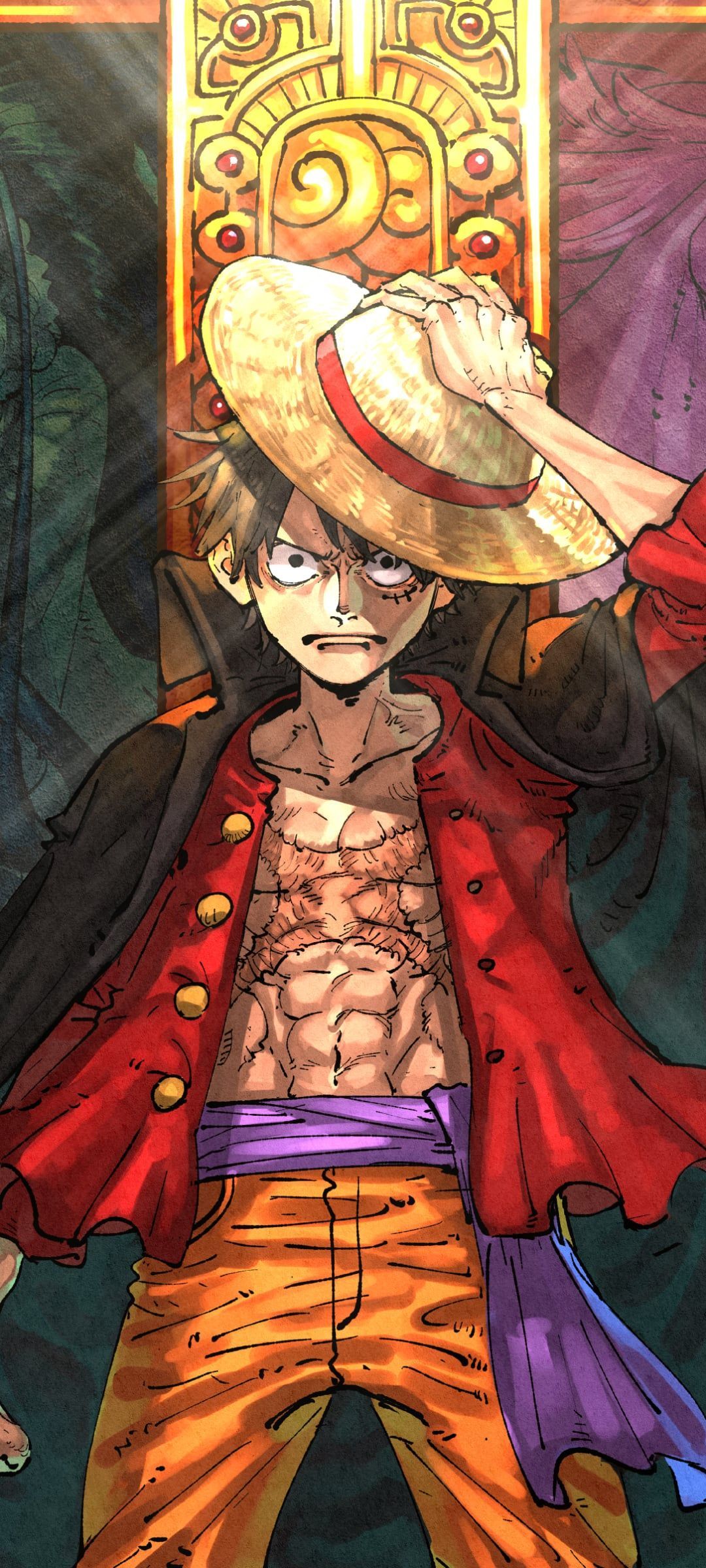 1080x2400 Monkey D Luffy Phone Wallpaper