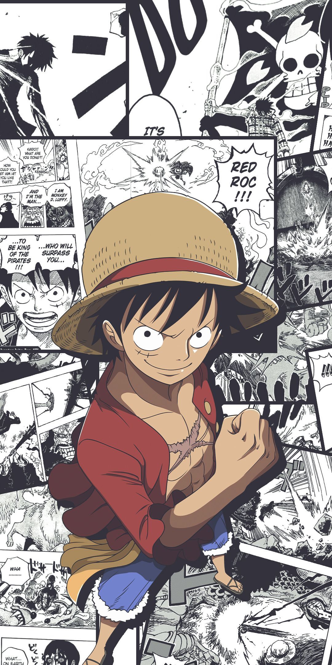 1080x2160 Flag Wallpaper Piece Logo One Piece Best Wallpaper HD Phone Wallpaper: Monkey D Luffy, One Piece