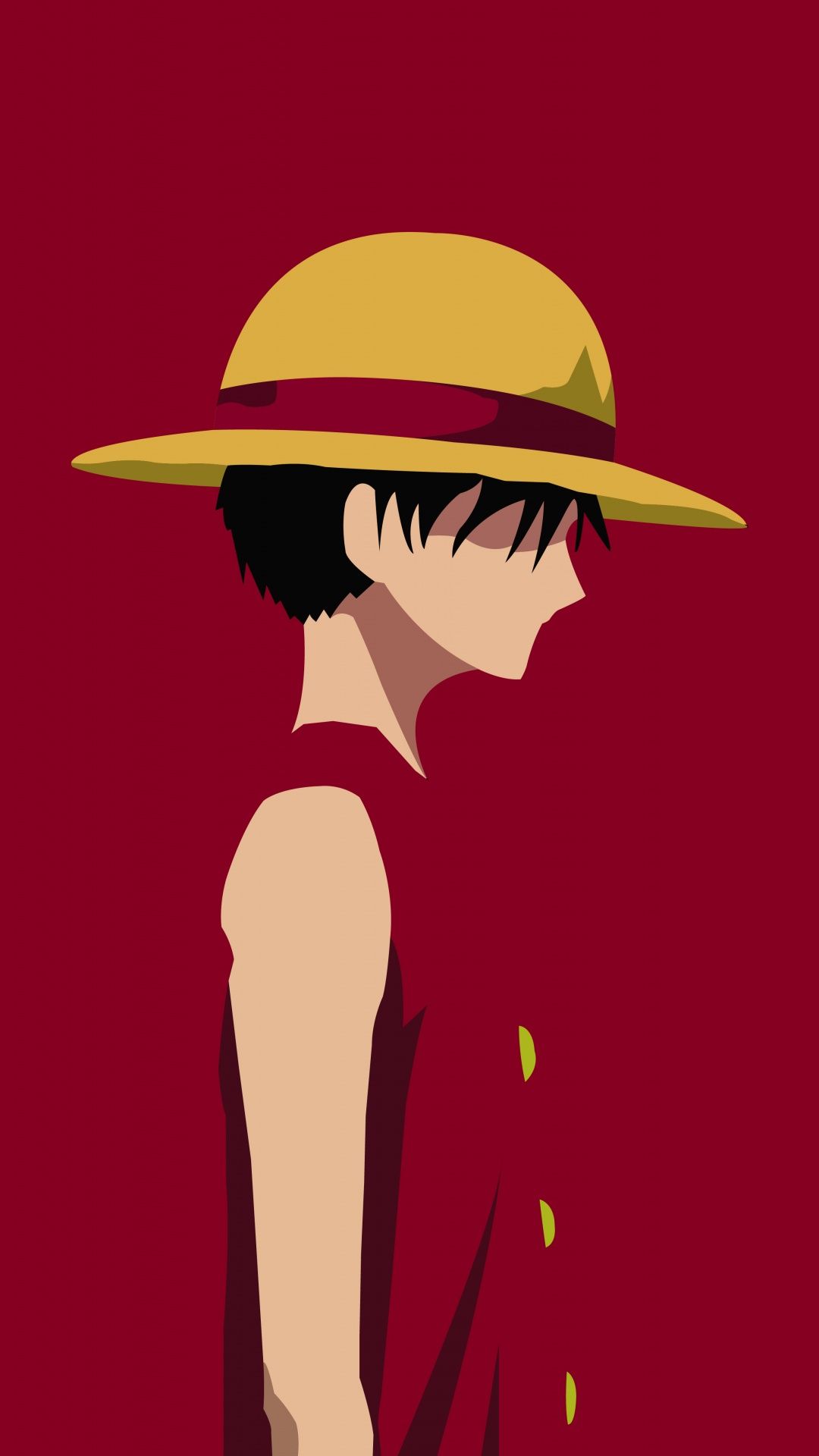 1080x1920 Monkey D. Luffy Wallpaper 4K, Minimalist, One Piece
