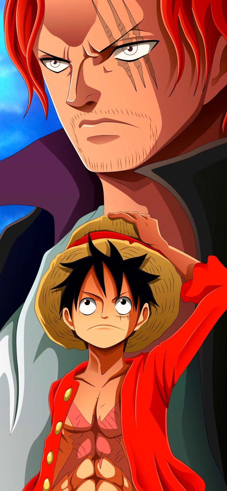 739x1600 Luffy Mobile Wallpaper