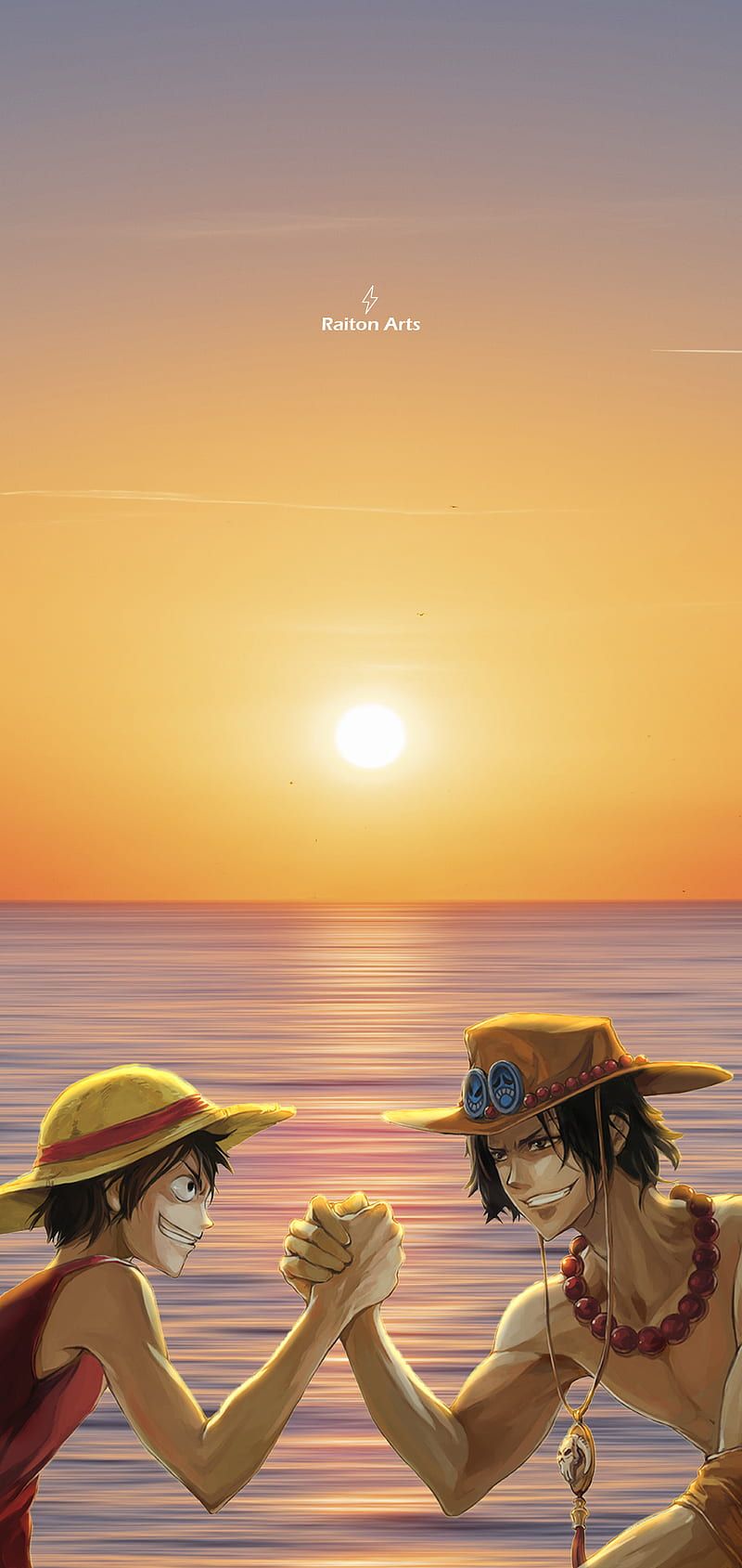 800x1689 Luffy and Ace, anime, monkey d luffy, mugiwara, one piece, portgas d ace, HD phone wallpaper