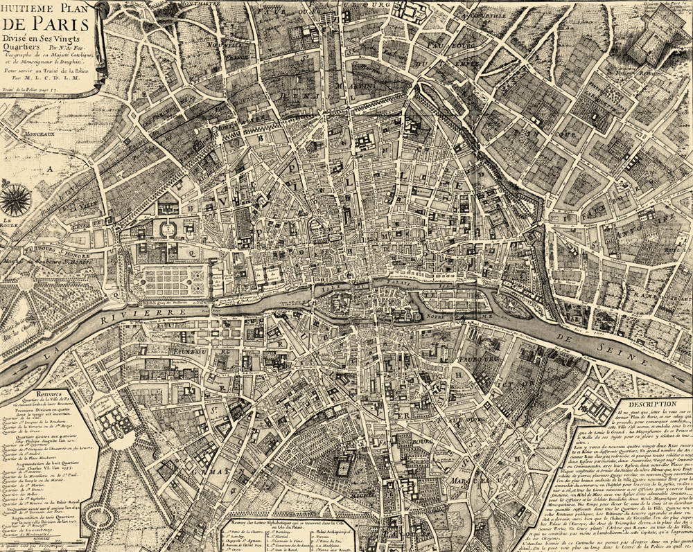 1000x797 Paris Map Wallpaper