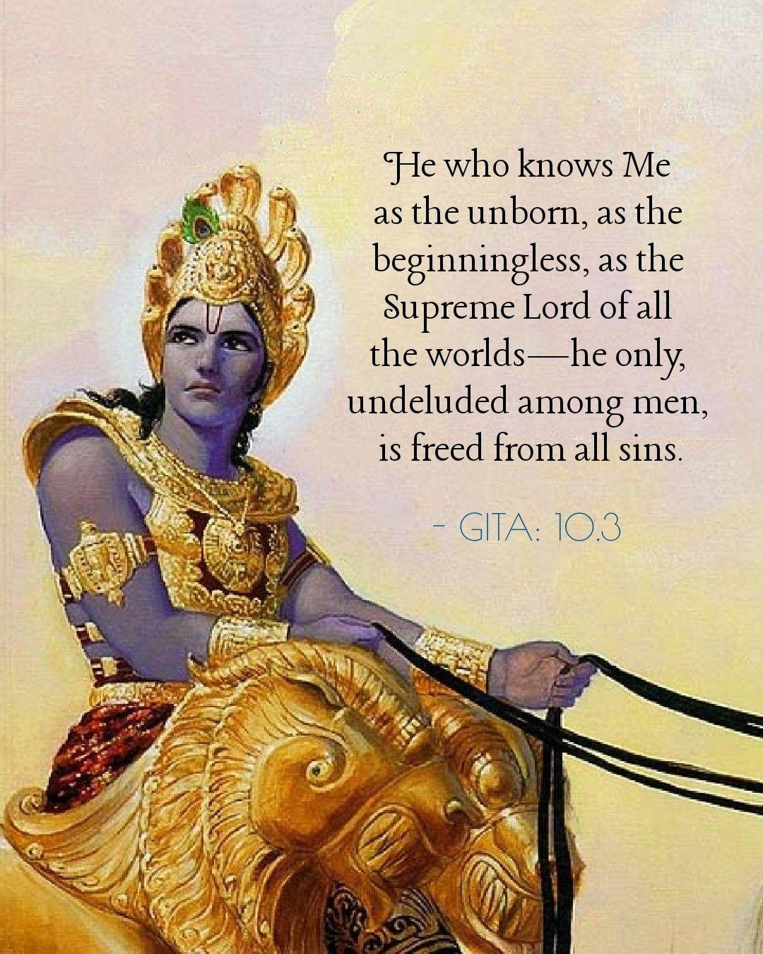 1080x1350 Krishna Geeta iPhone Wallpaper