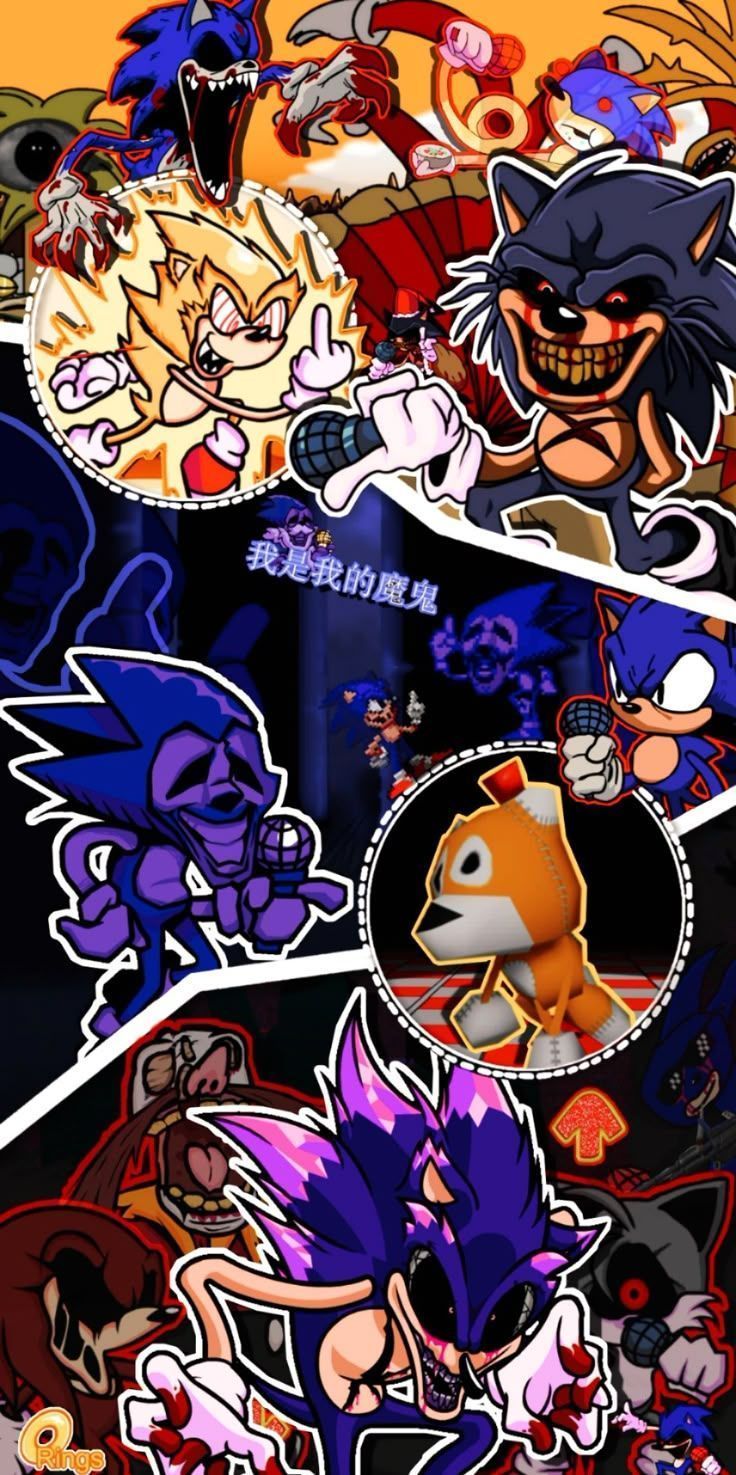 736x1475 Sonic.Exe V2 Wallpaper