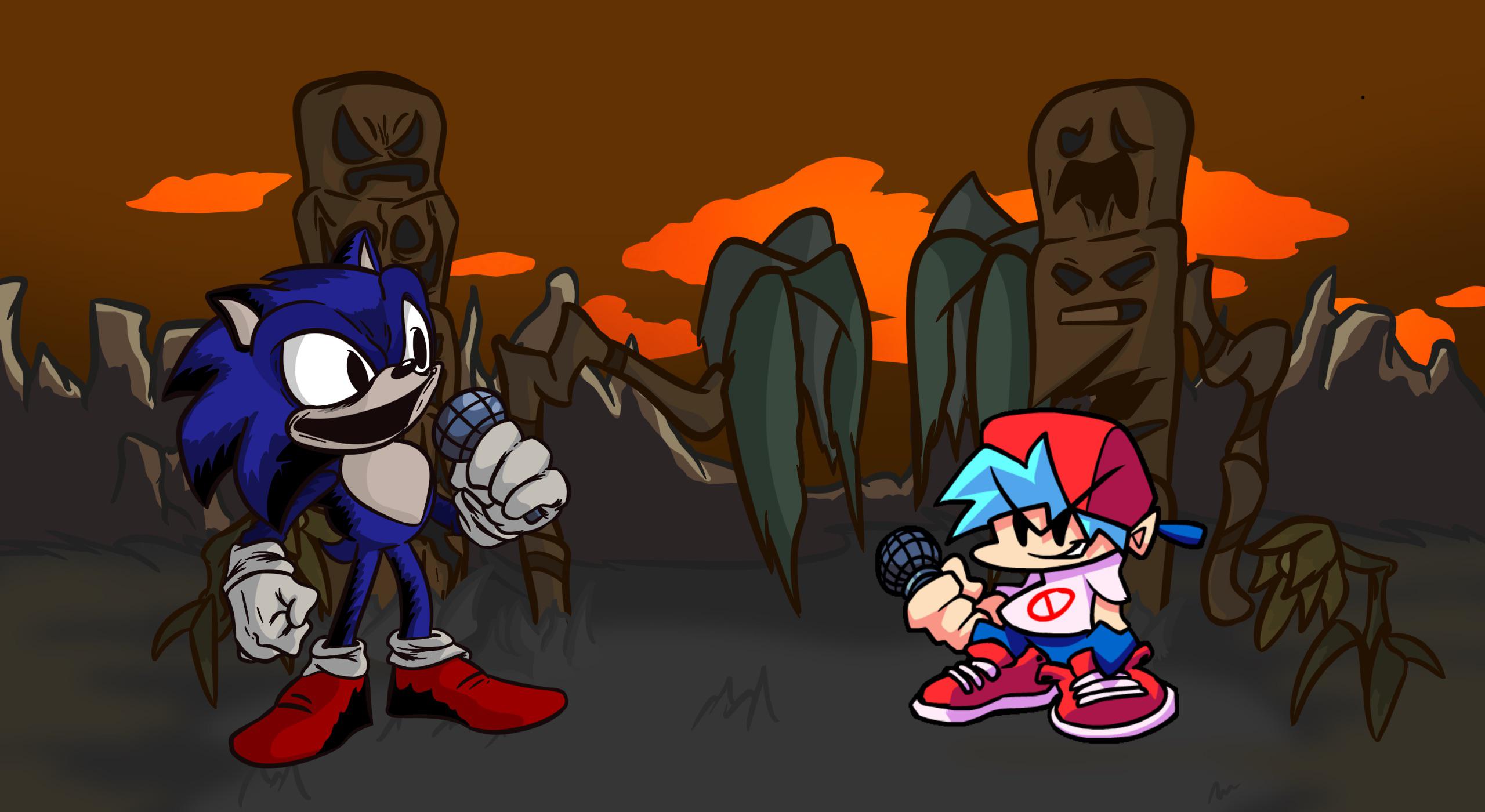 2560x1400 Redrew some of the background for my sonic.exe redraws