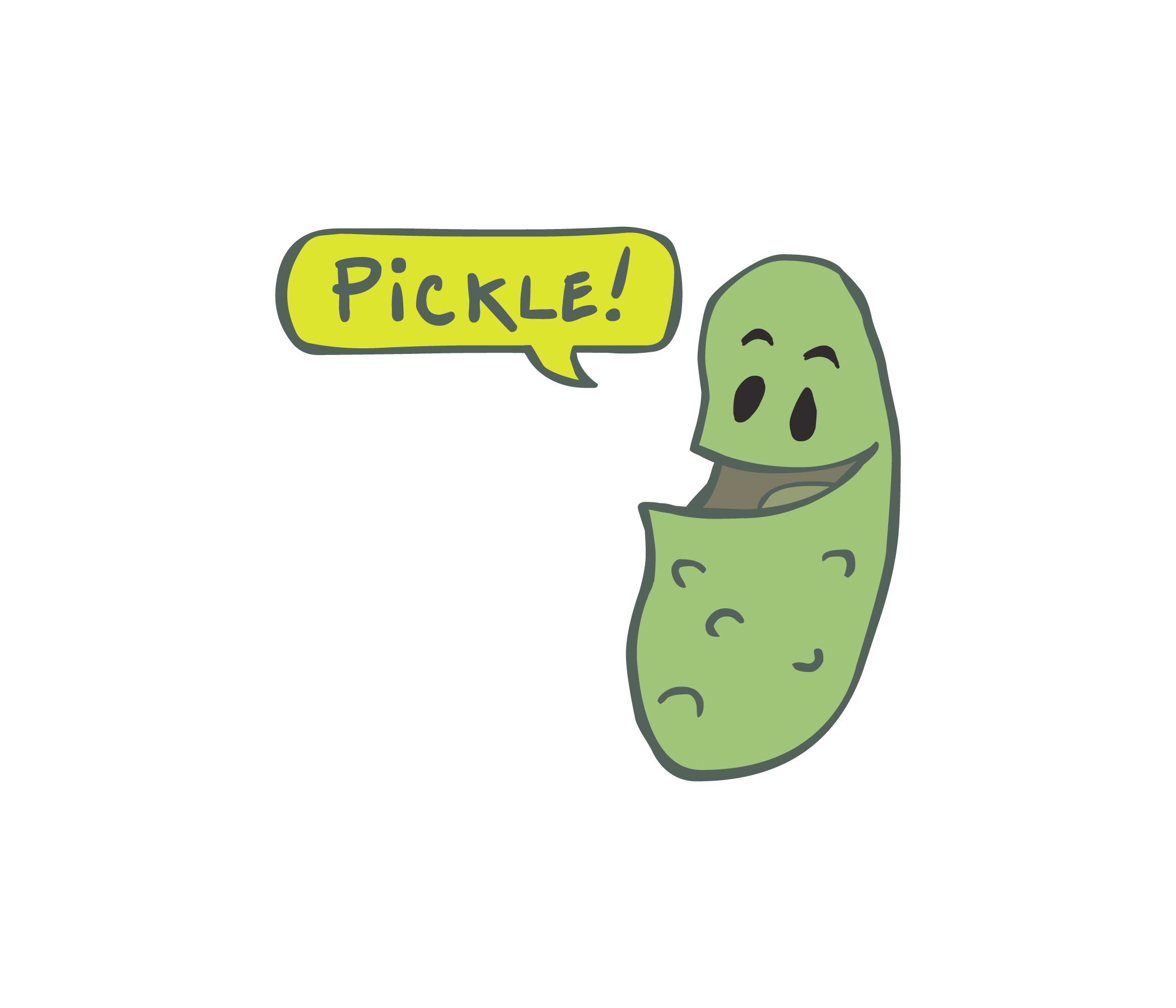 Download Cute Pickle Cartoon Wallpaper  Wallpaperscom