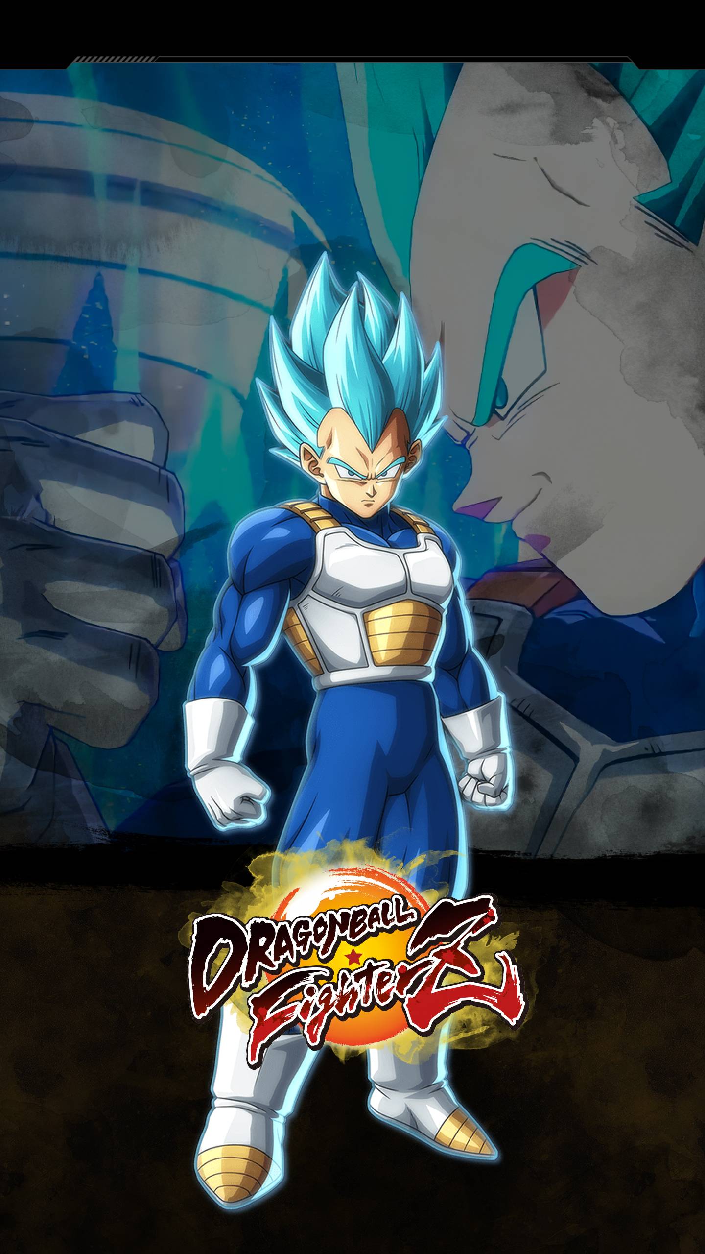 1440x2560 Dragon Ball FighterZ Vegeta (SSGSS) Wallpaper. Cat with Monocle