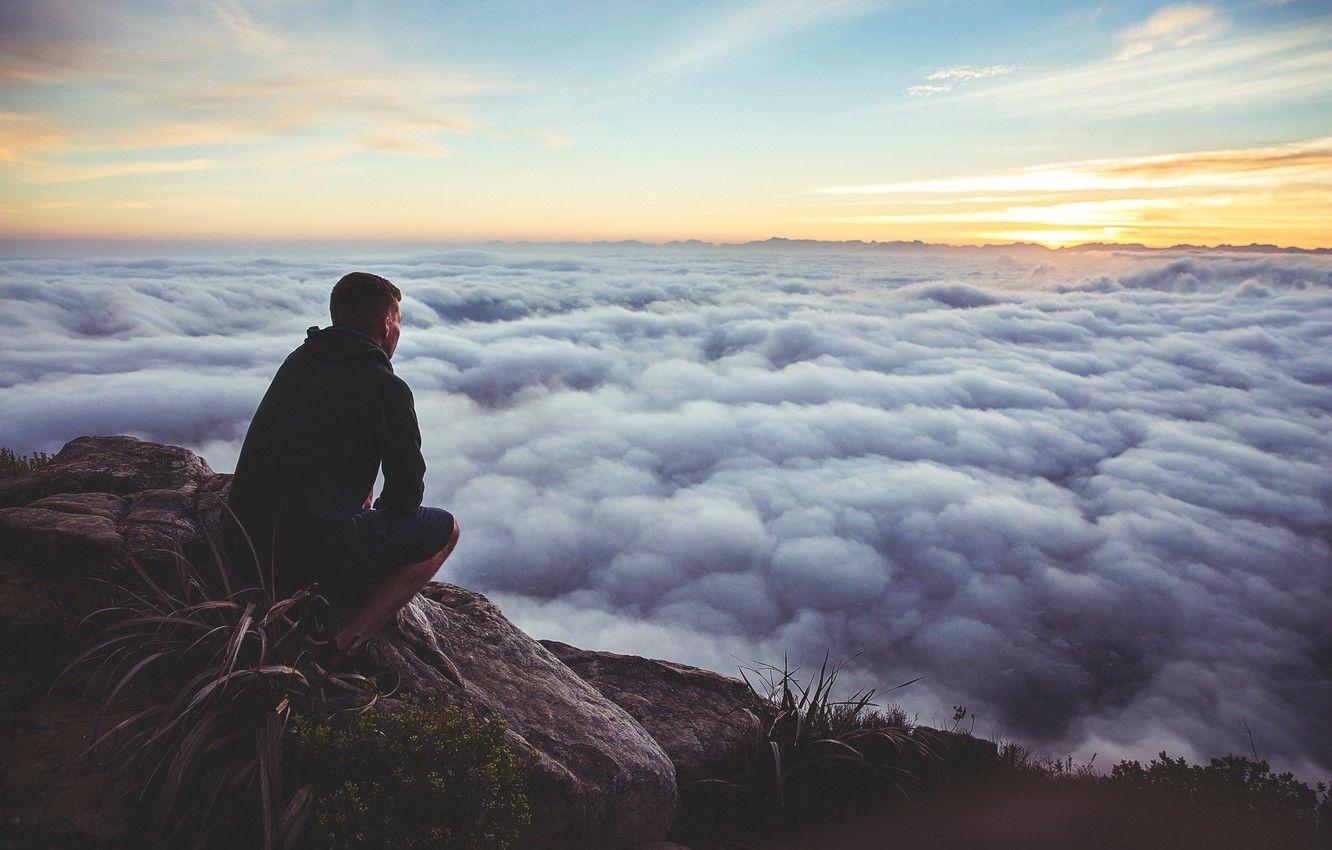 1332x850 Wallpaper the sky, the sun, clouds, sunset, mountains, sunrise