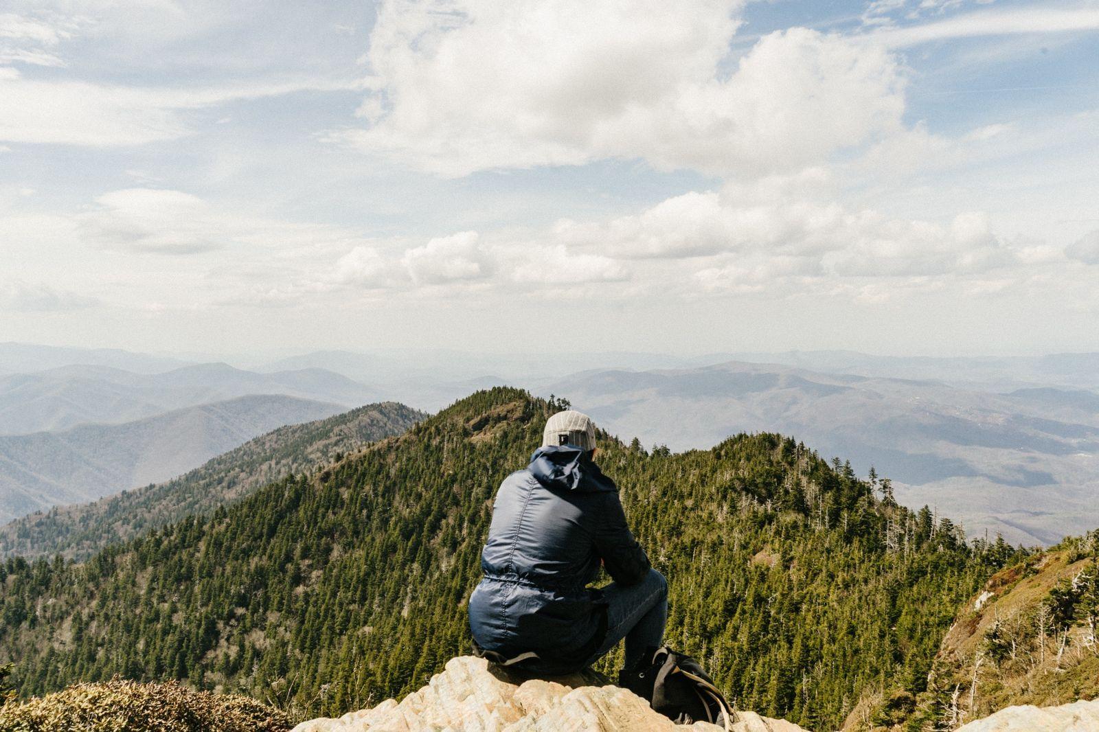 1600x1066 Nature Sky Person Landscape Trees Clouds Man Mountains Adventure