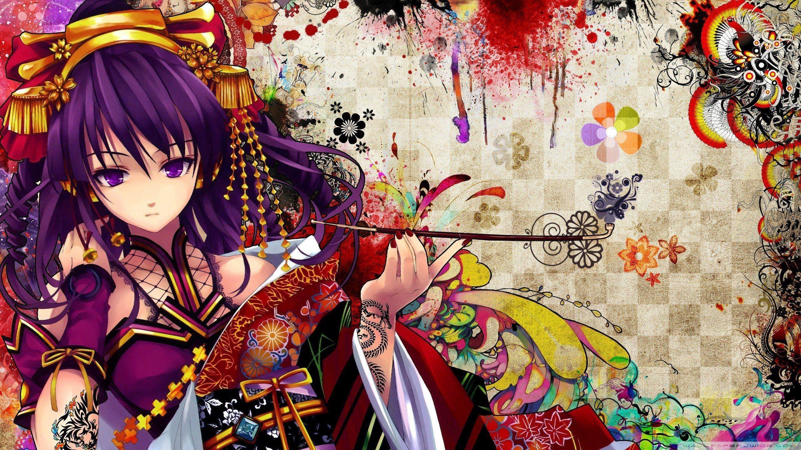 2560x1440 Cute Japanese Wallpaper