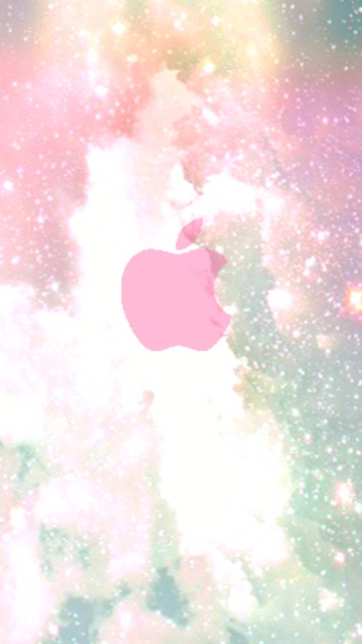 720x1280 Pastel apple logo wallpaper
