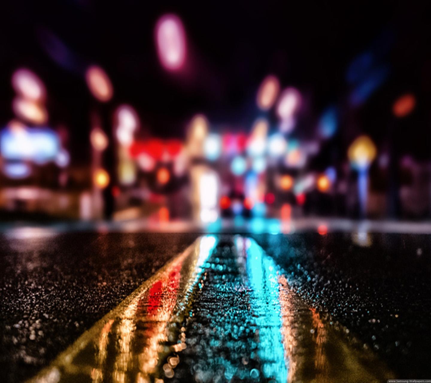 1440x1280 City lights 1440x1280 Wallpaper for Samsung Mobile Galaxy