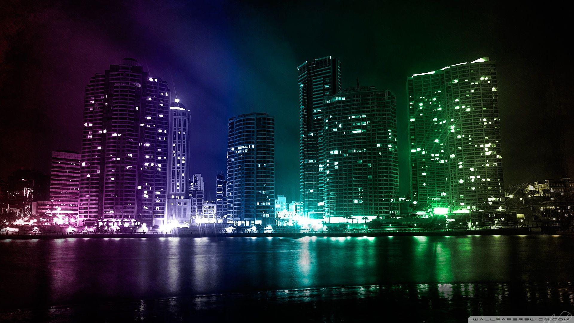 1920x1080 City Lights desktop PC and Mac wallpaper
