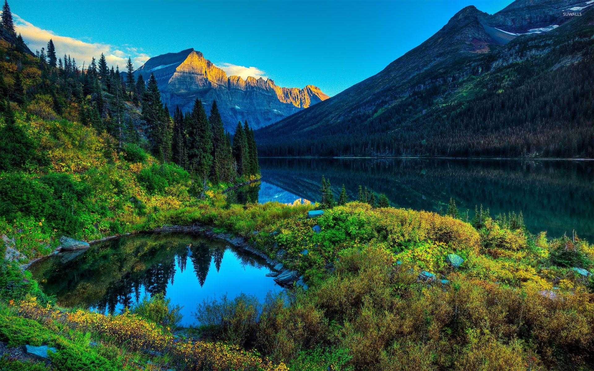1920x1200 Free download Mountain lakes wallpaper Nature wallpaper 18474