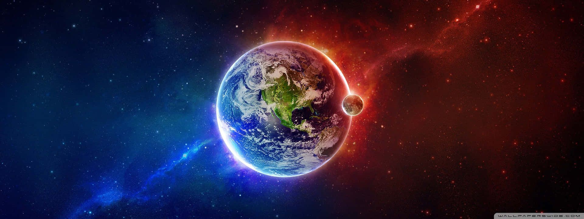 1920x720 Download Earth In Space Wallpaper Wallpaper