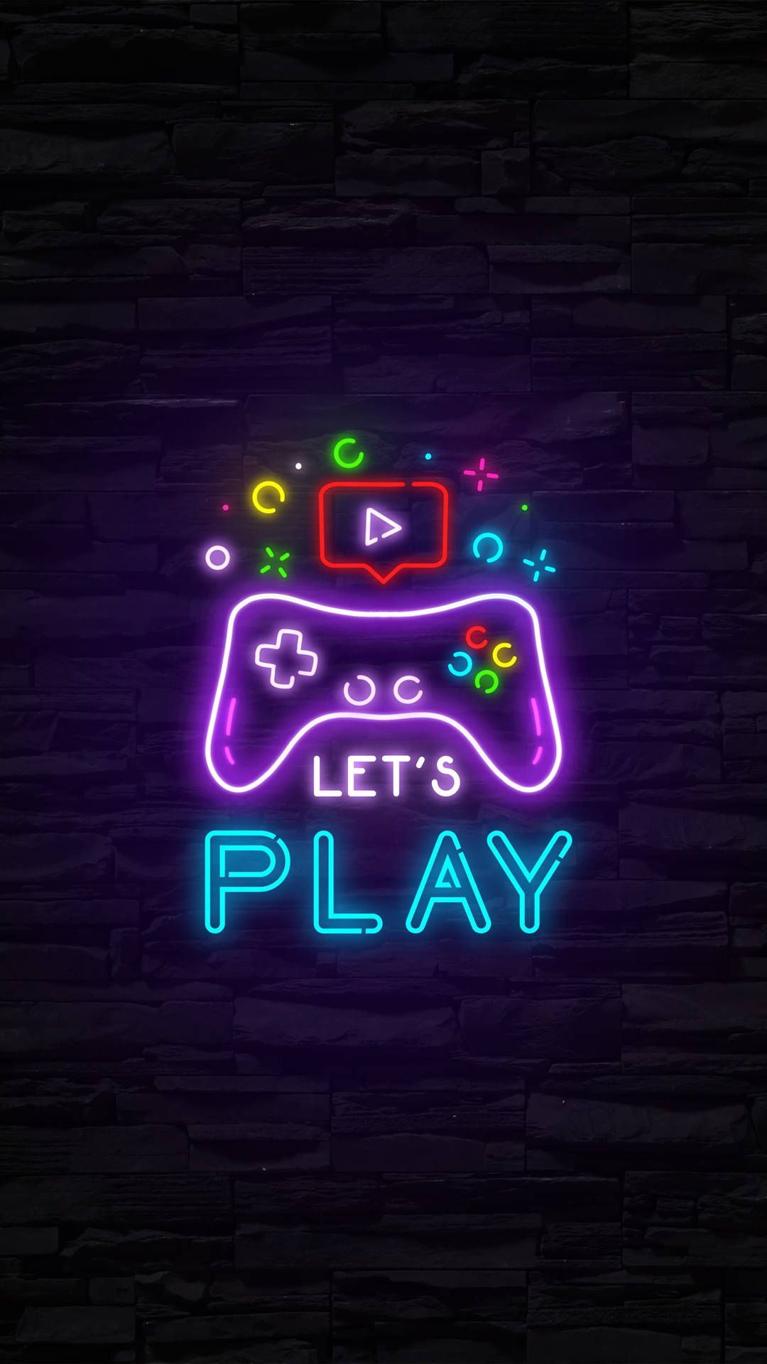 1080x1920 Download Let's Play Gamer Phone Wallpaper