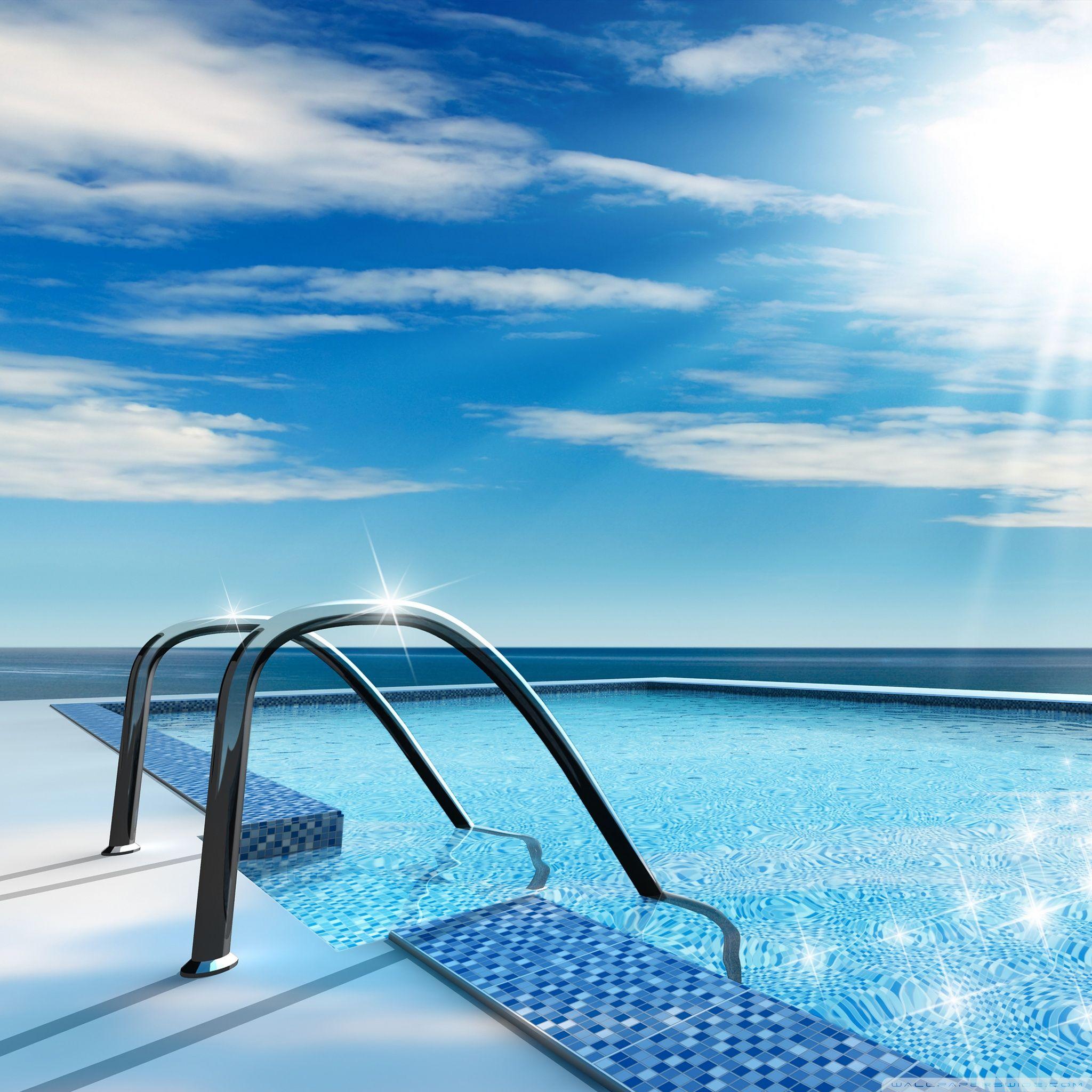 2048x2048 Summer Water Ultra HD Desktop Background Wallpaper for 4K UHD TV