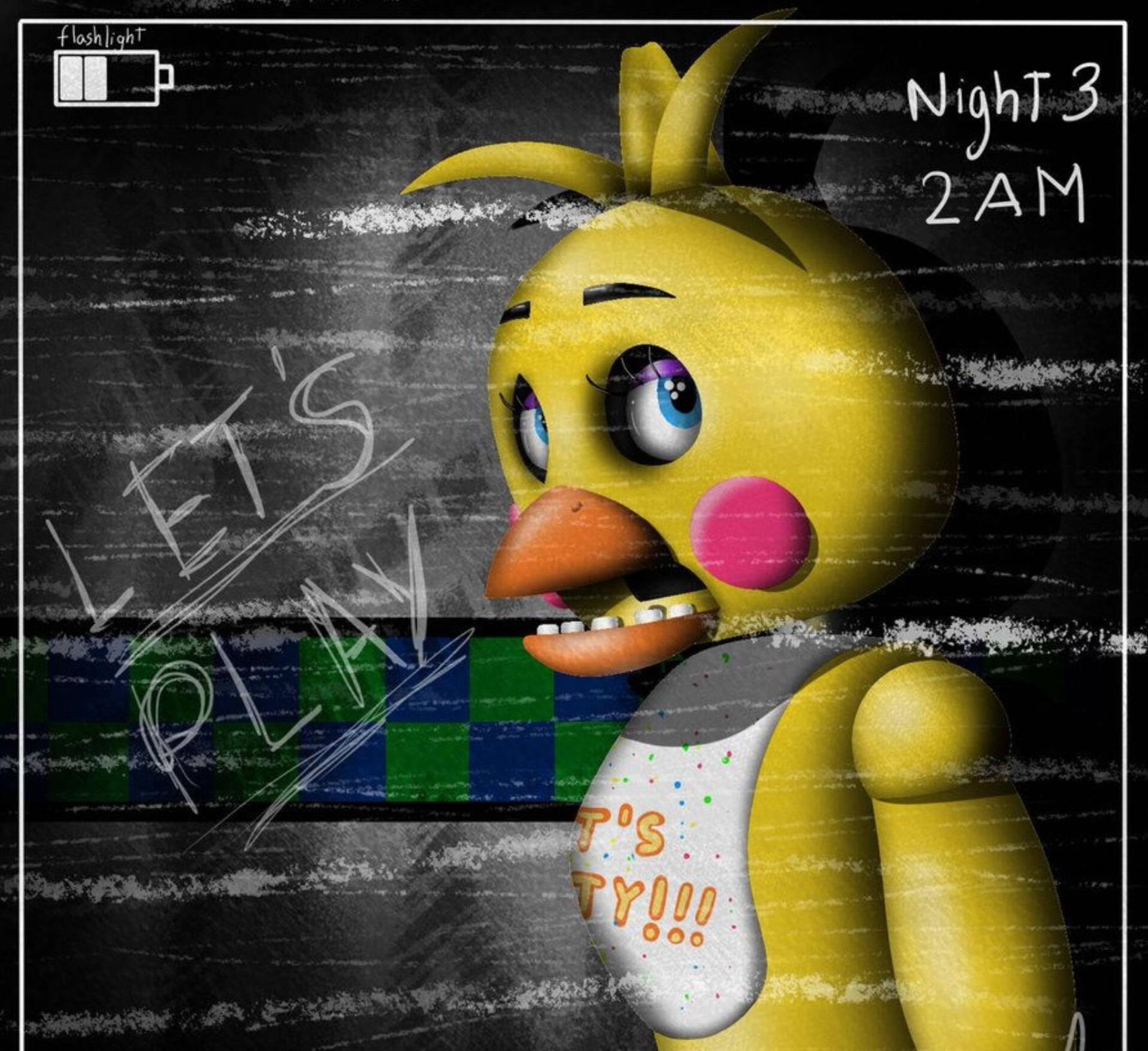 1920x1758 Download Creepy FNAF Chica Let's Play Wallpaper