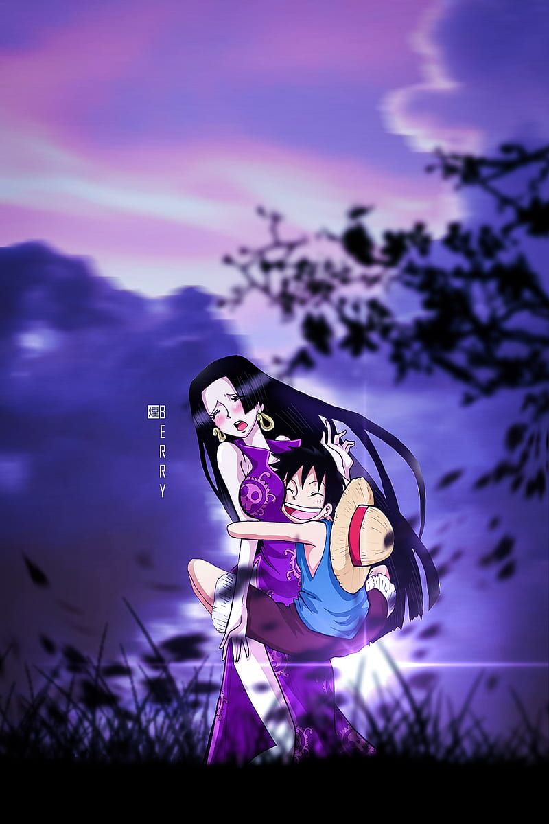 800x1200 Boa Hancock and Luffy, one piece, anime, boa hancock, HD phone wallpaper