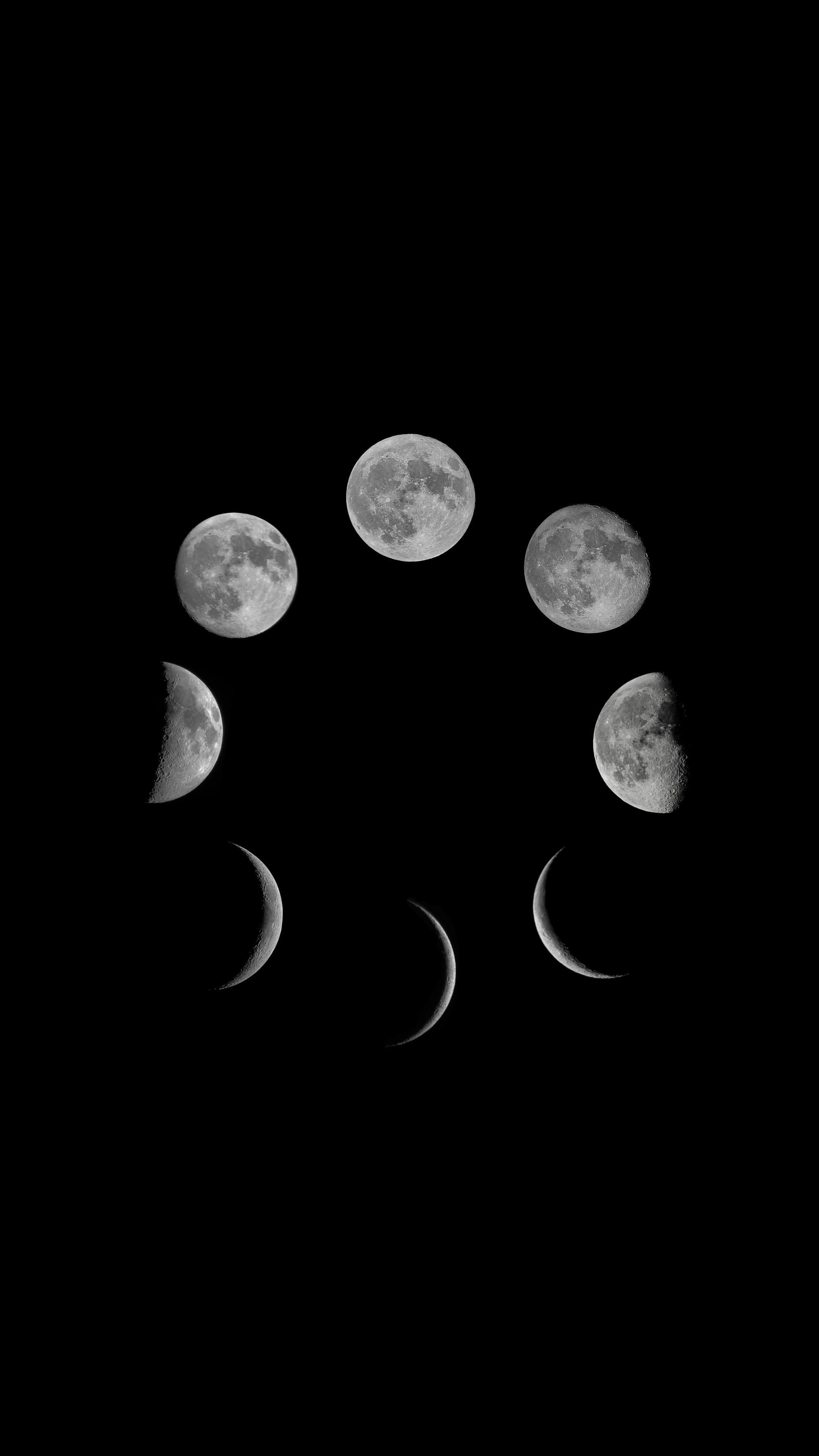 2160x3840 Moon Phases · Free