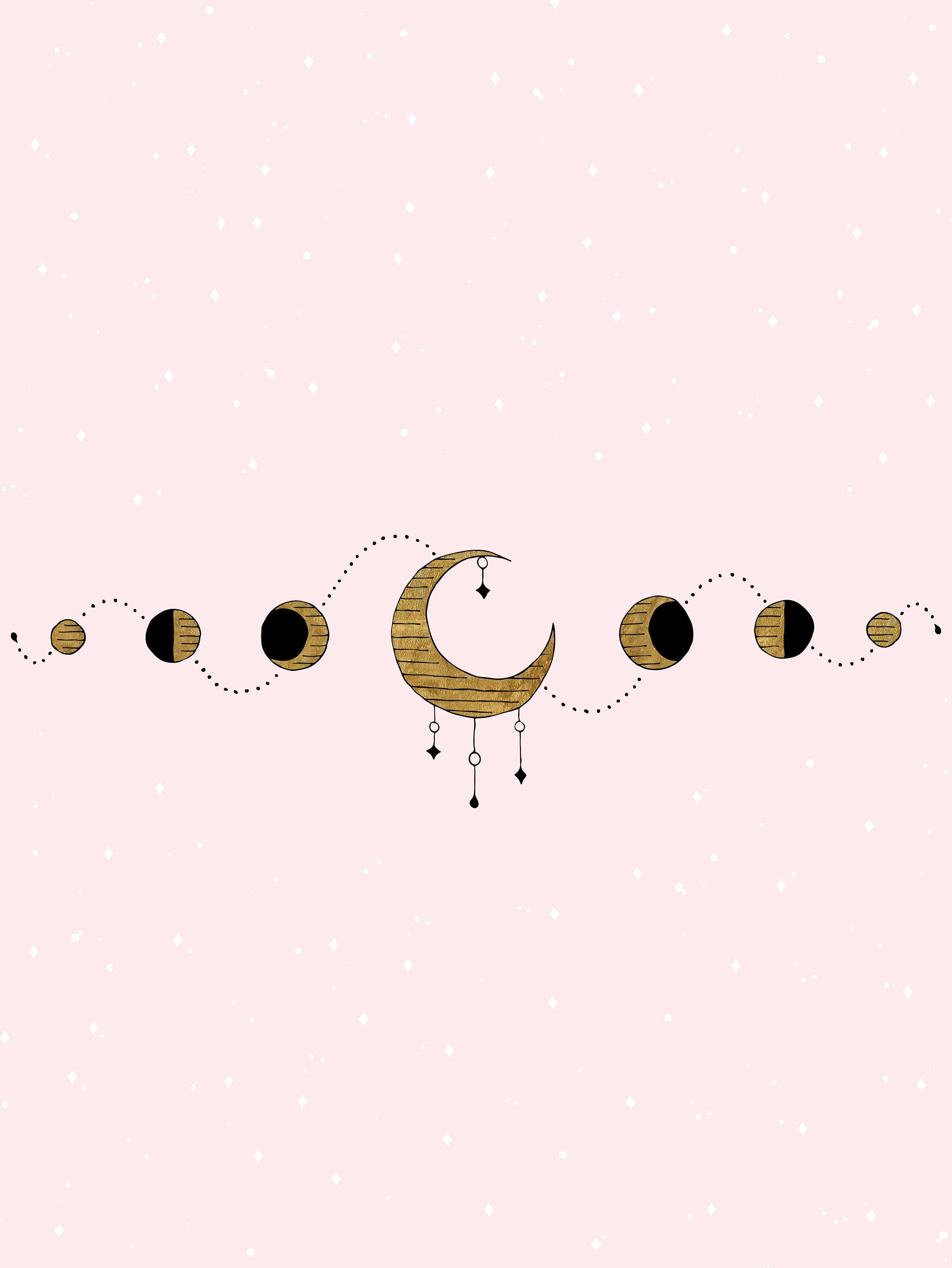 2310x3079 Moon phase desktop and phone wallpaper