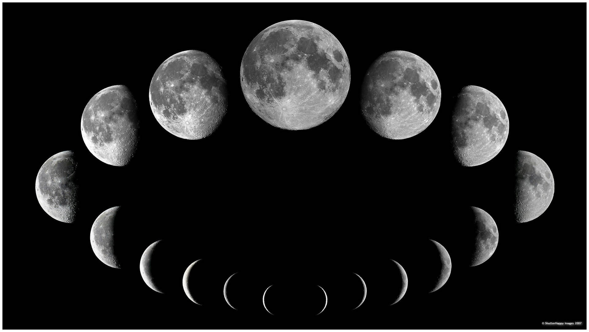 1920x1082 Download Moon Phases Forming A Circle Wallpaper