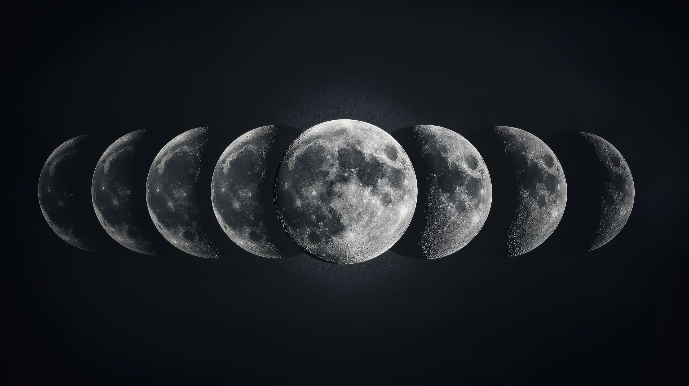 2912x1632 The Moon Phase 4K Space Wallpaper, HD Artist 4K Wallpaper, Image and Background