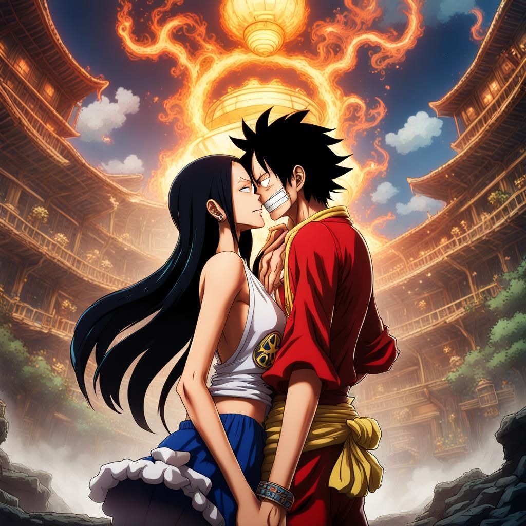 1024x1024 Boa Hancock “One Piece” Dream Hancock and Luffy Kiss