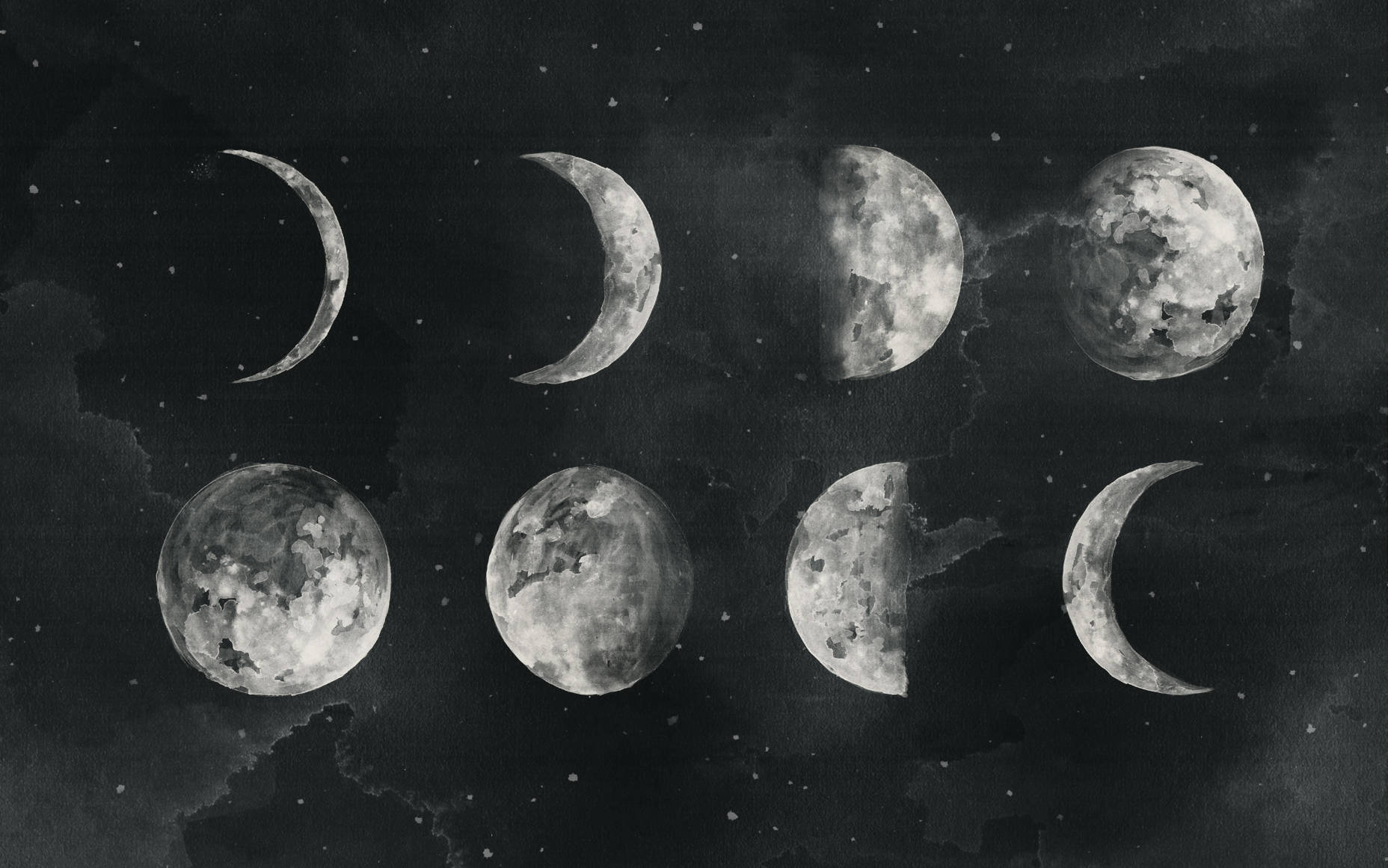 1856x1161 Moon Phases Background