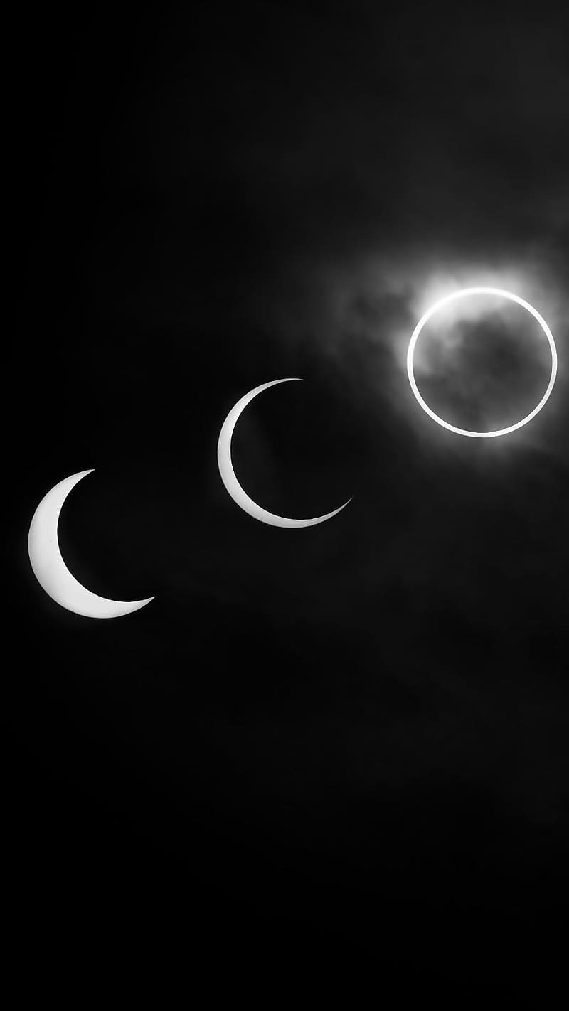 800x1422 Black Of Moon Phases, black, moon phases, natural satelite, HD phone wallpaper