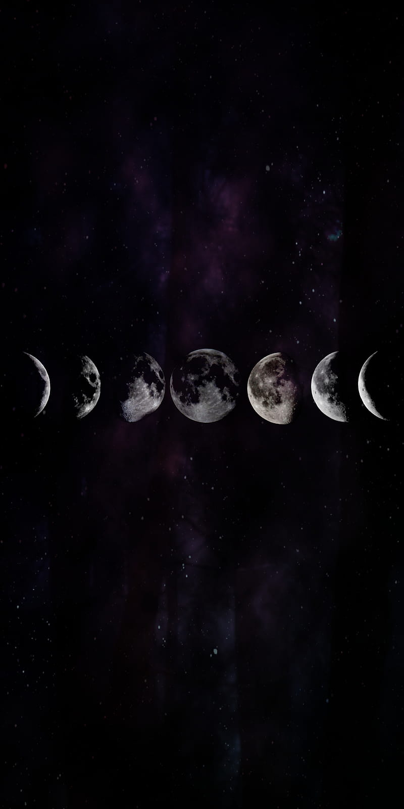 800x1600 Moon, galaxy, phase, space, stars, zodiac, HD phone wallpaper