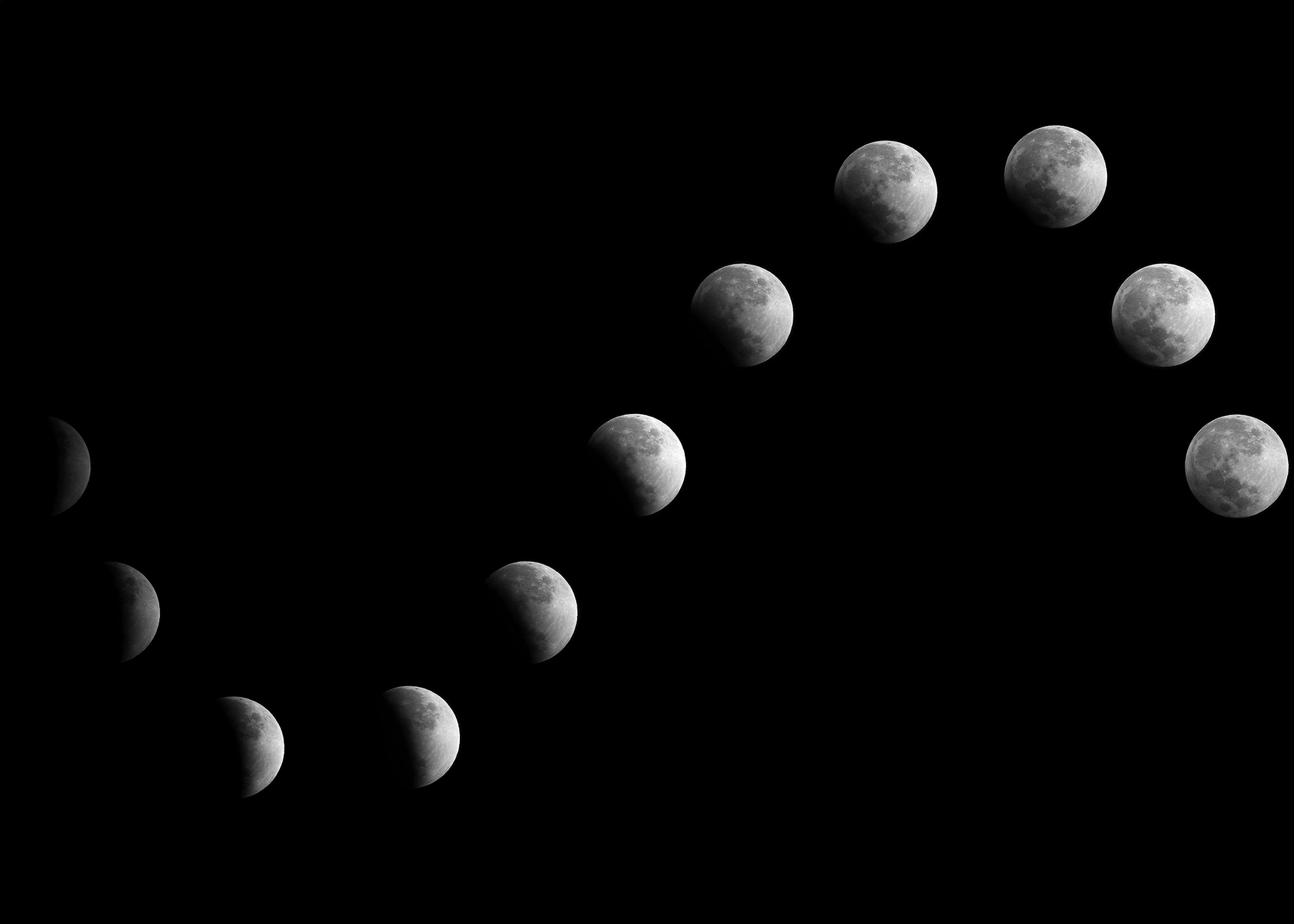 3000x2143 Moon Phases Picture [HD]. Download Free Image