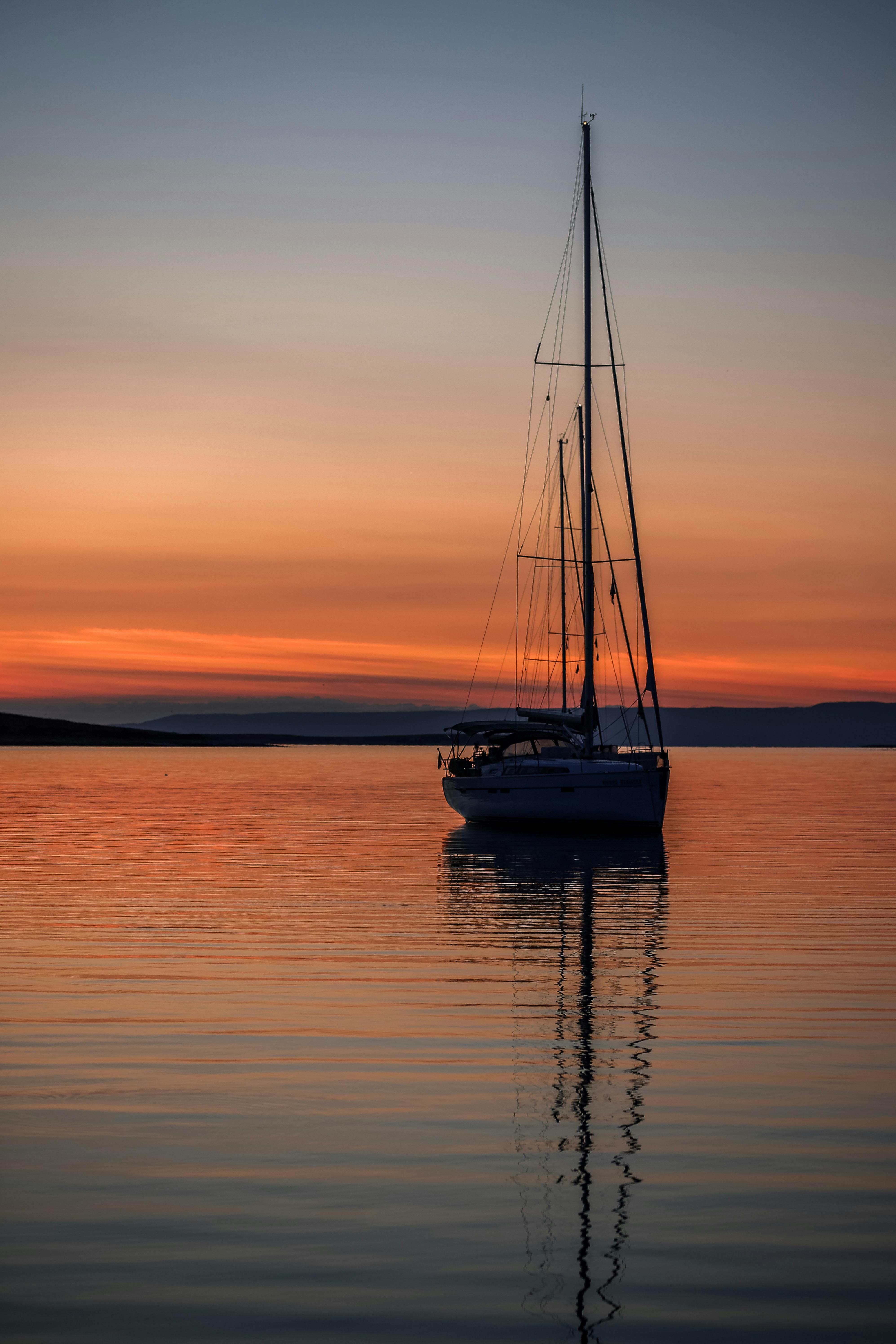 3988x5980 A Boat on Sea during Sunset · Free