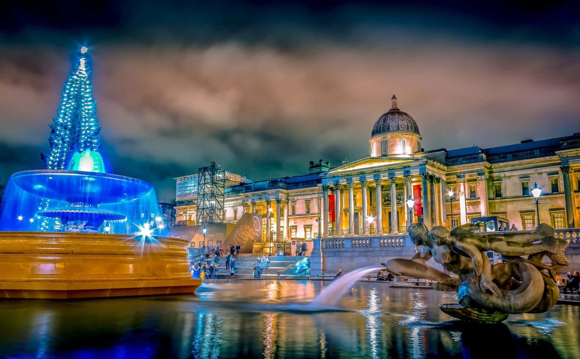 1920x1188 Trafalgar Square Wallpaper
