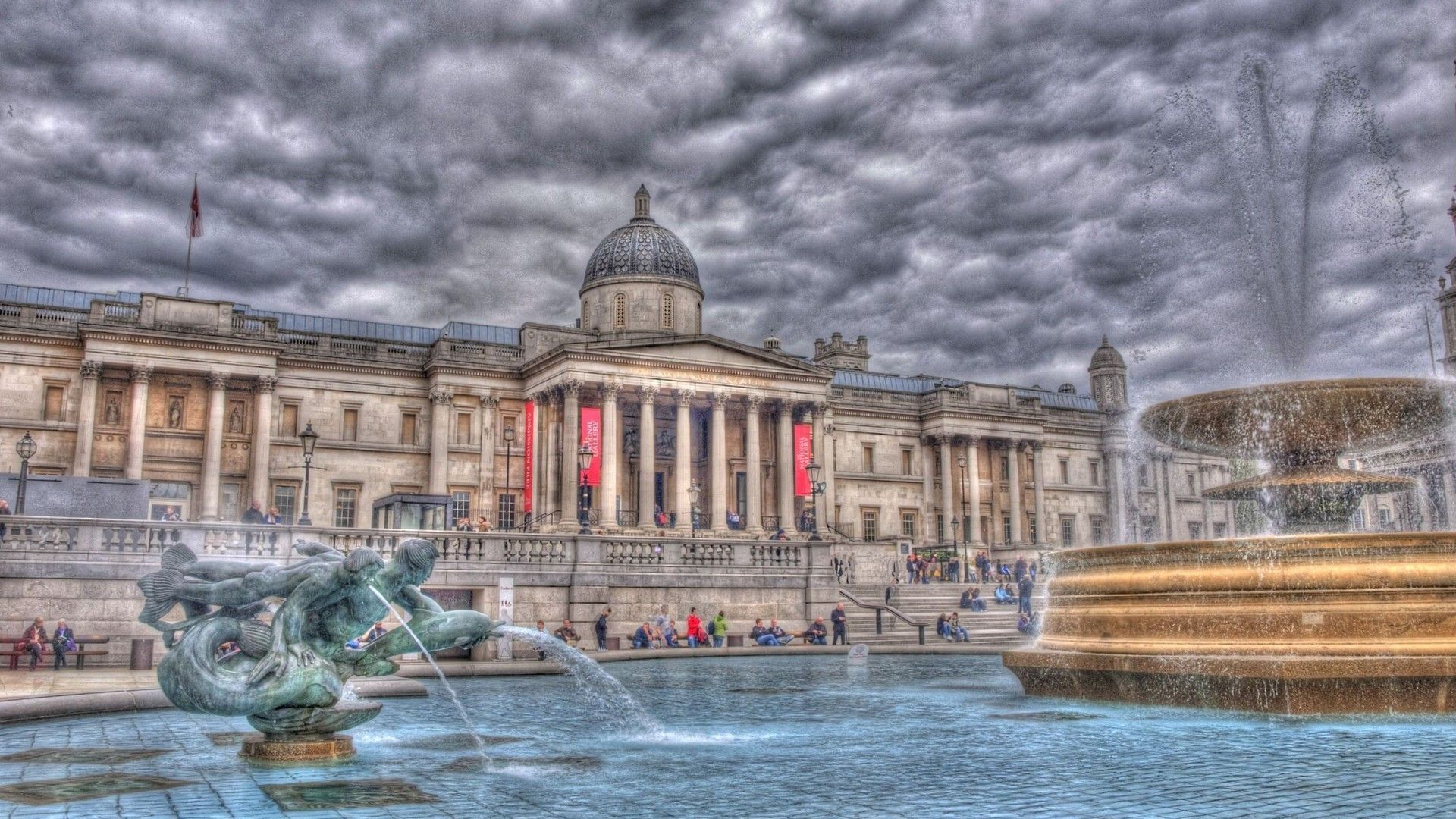 1920x1080 Trafalgar Square Wallpaper