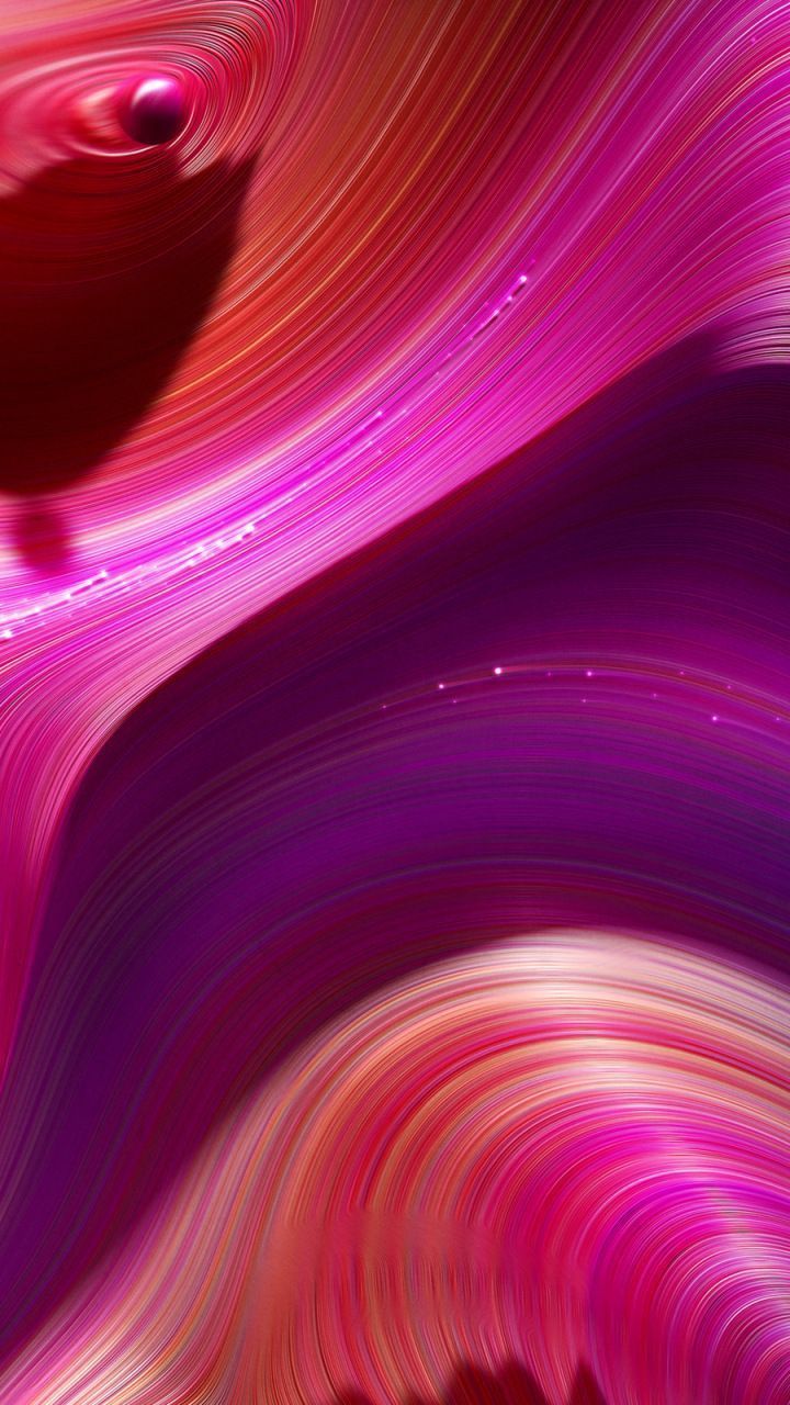 720x1280 Vibrant colors, bright, waves, abstract, spirals, 720x1280 wallpaper