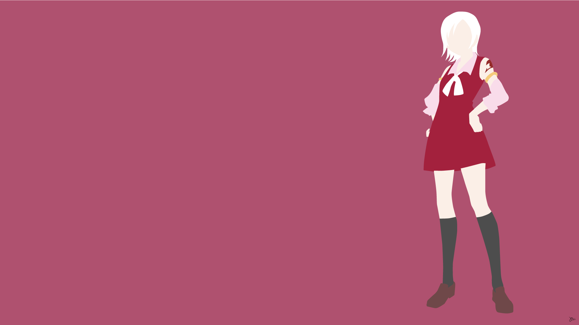 1920x1080 Lisanna Strauss Fairy Tail Minimalistic Wallpaper
