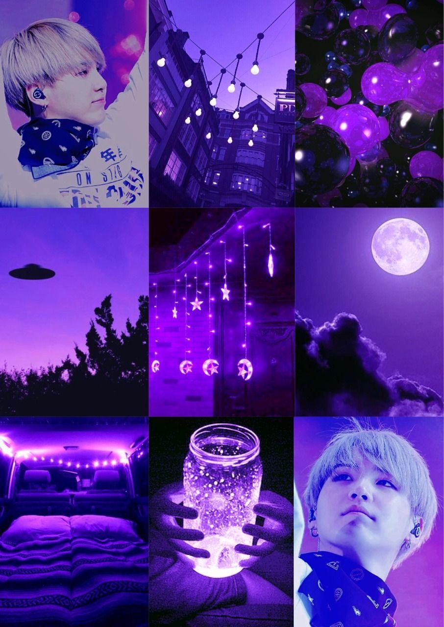 iphone neon purple aesthetic wallpaper bts