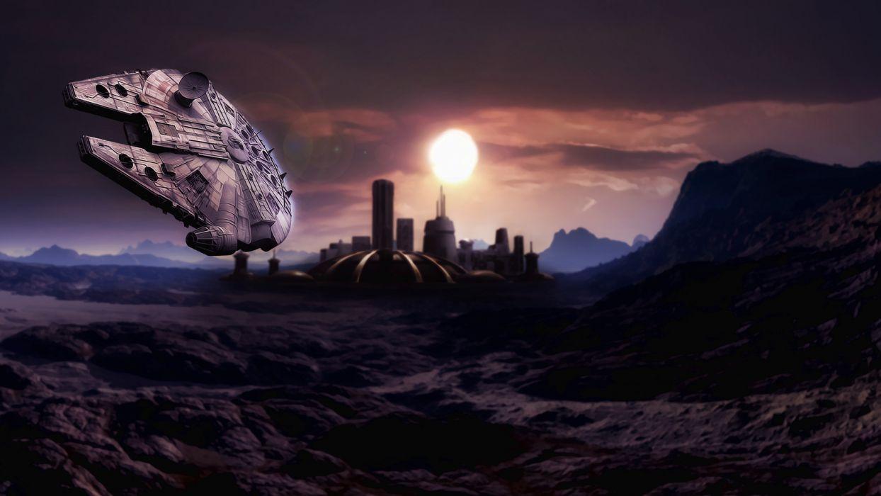 1244x700 Sci Fi Spaceship Spacecraft Star Wars Wars Cities Planets Millennium Falcon Millennium Falcon Games Wallpaperx1080